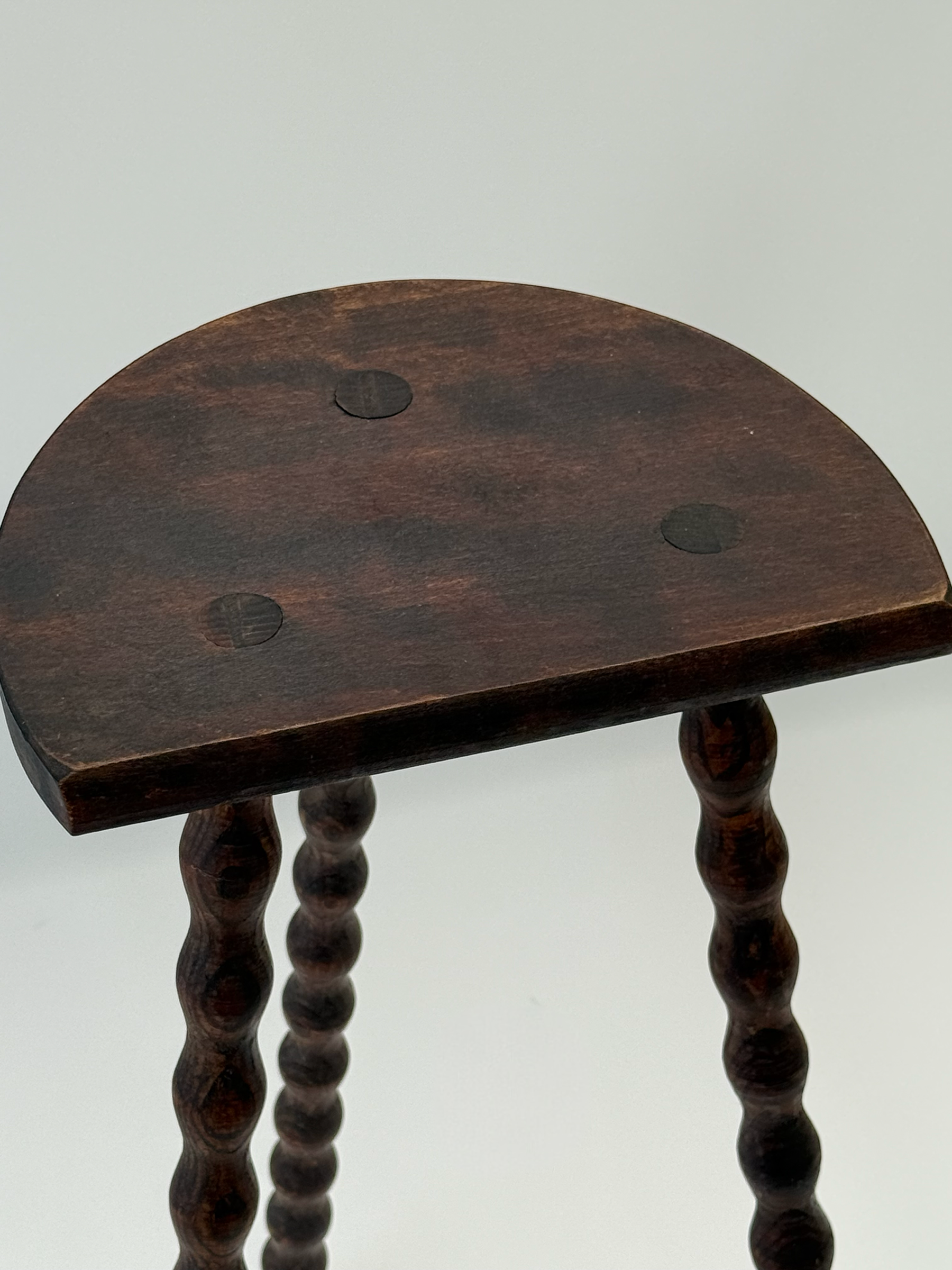 Vintage French Tall Bobbin Stool