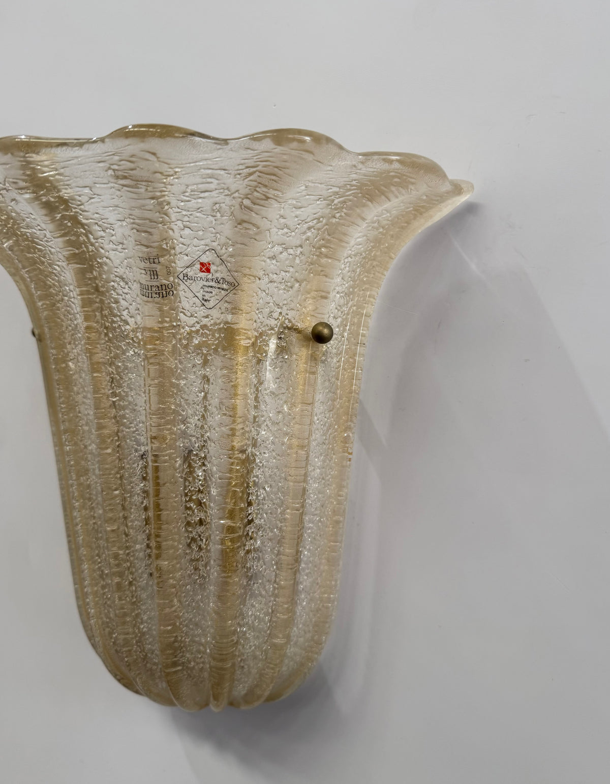 Vintage Murano Wall Light by Barovier & Toso - Four Available