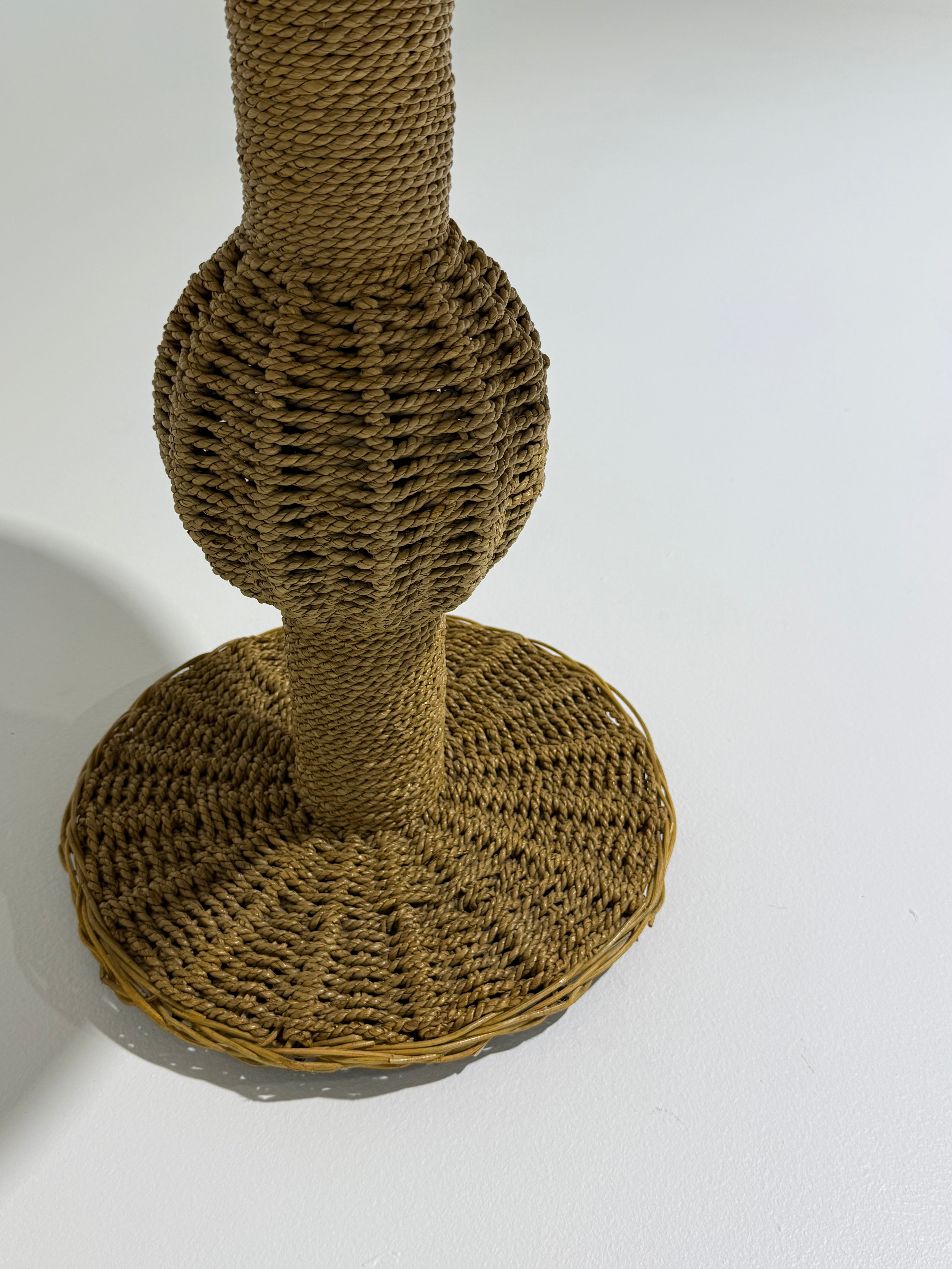 Vintage Italian Oak and Rope Table - Two Available