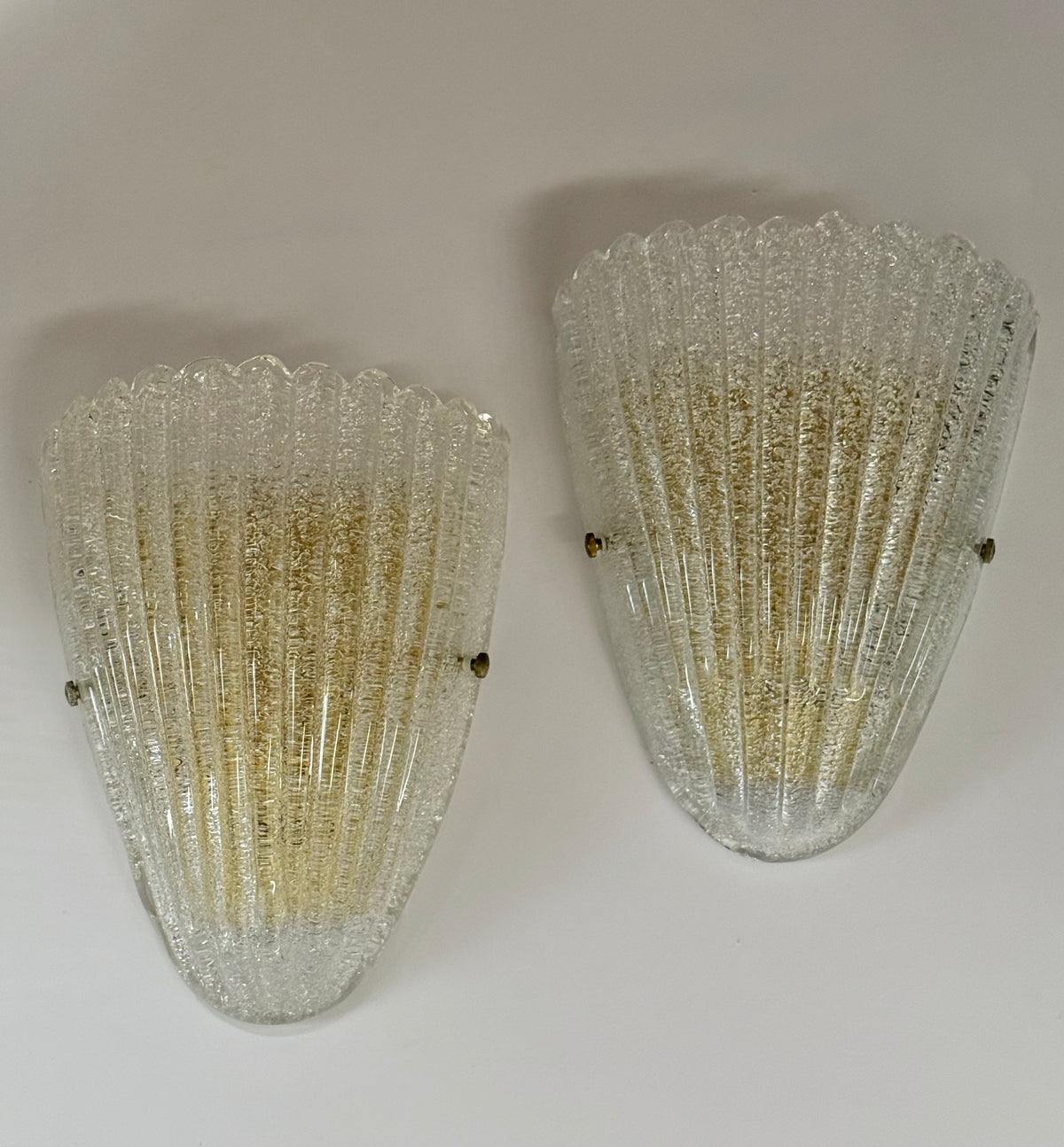 Pair of Murano Glass Wall Lights