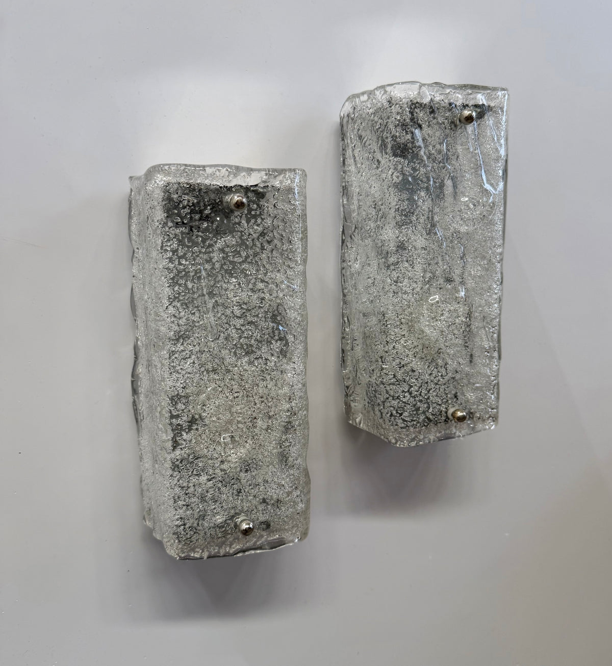 Pair of Murano Glass Wall Lights by Kaiser Leuchten