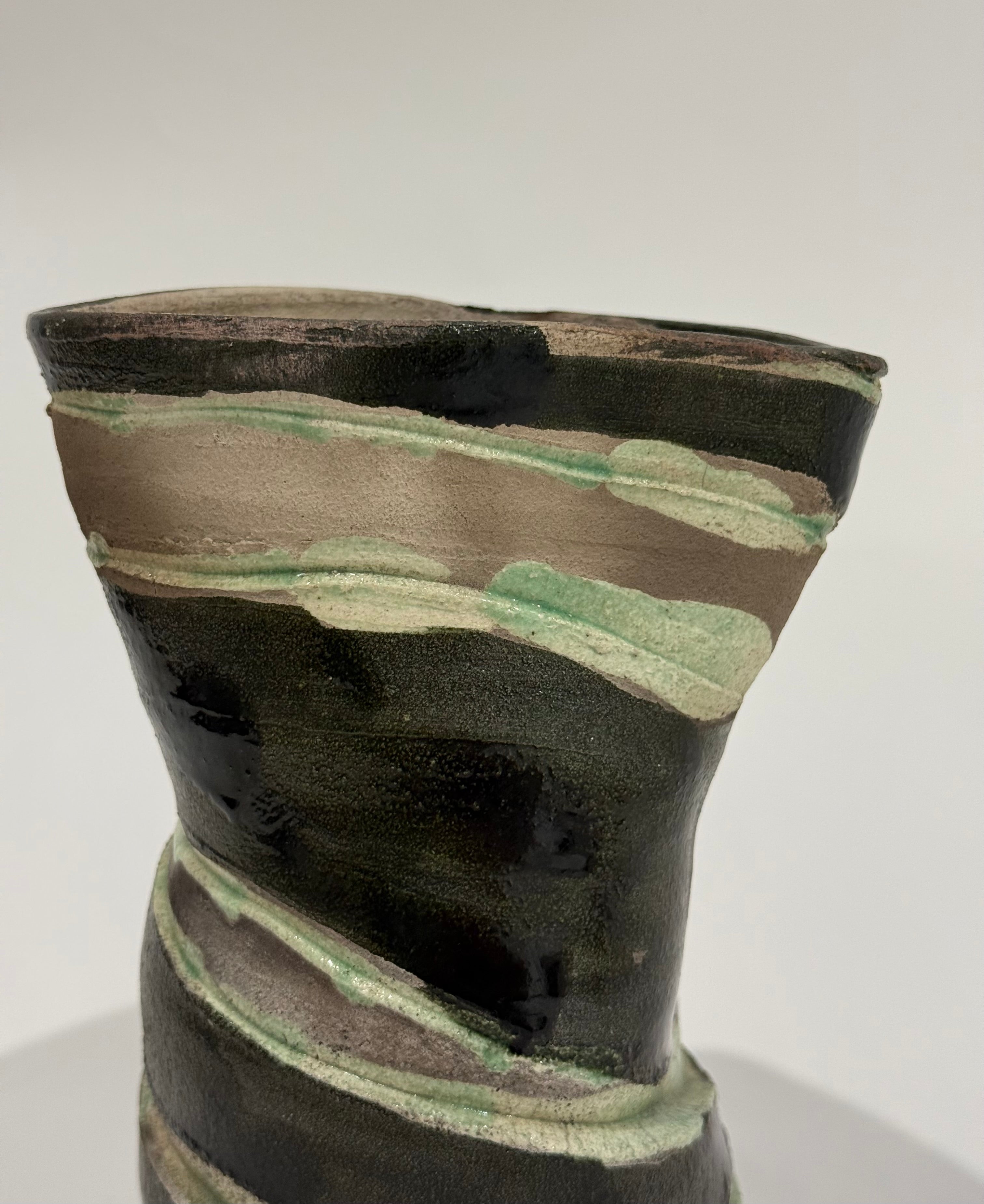 Vintage Italian Hand-Painted Vase