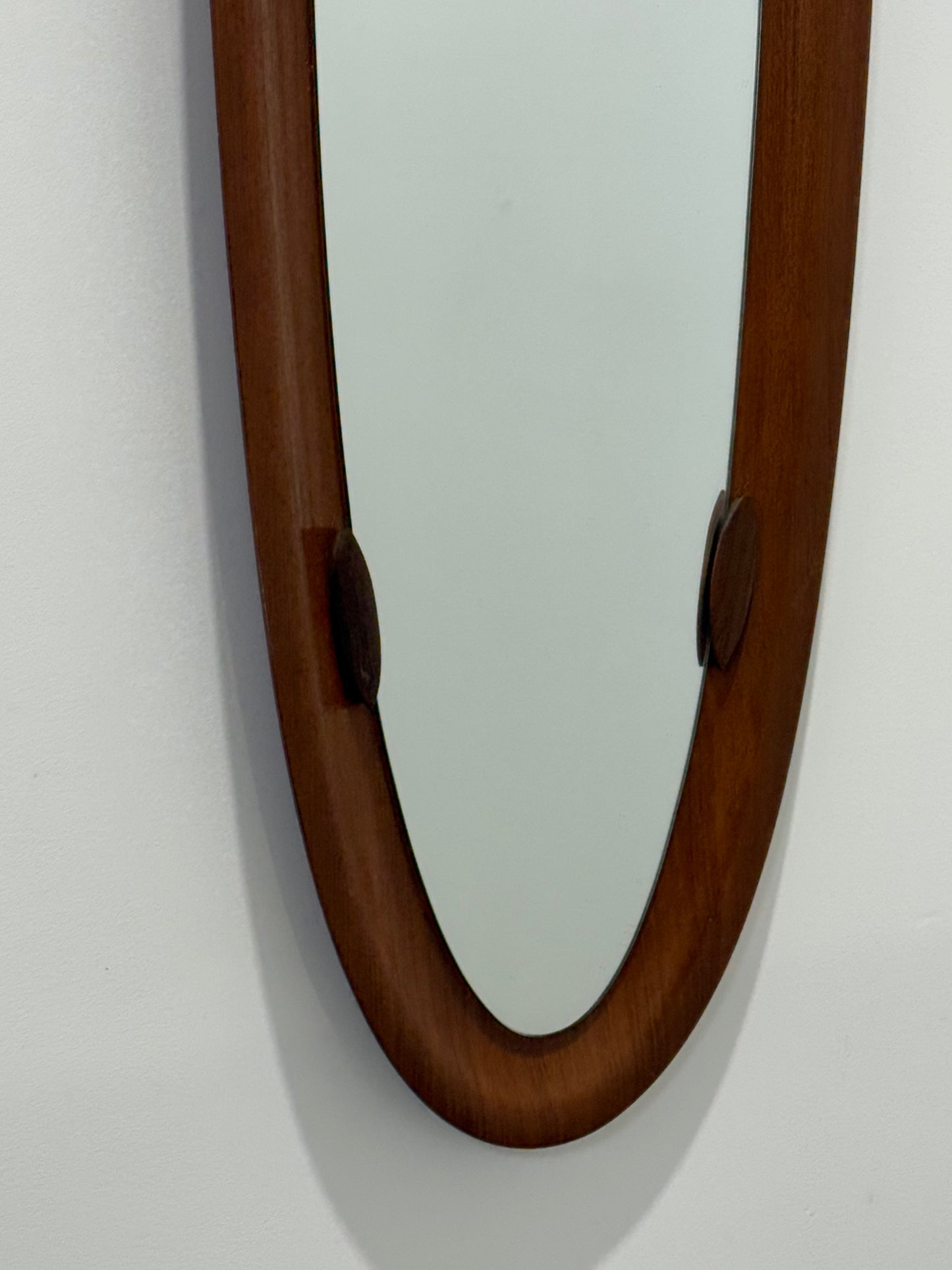 Italian Teak Mirror by Campo & Graffi, 1950’s