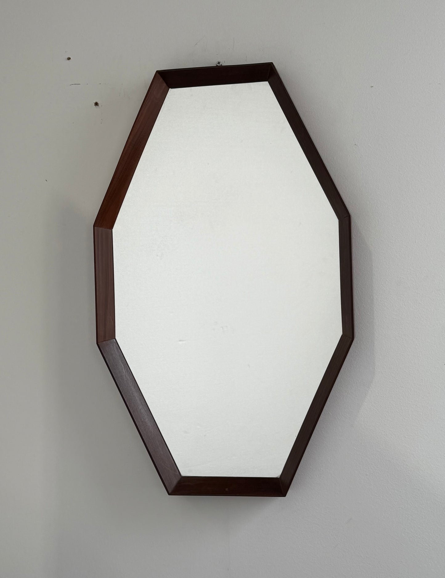 Italian Vintage Teak Mirror