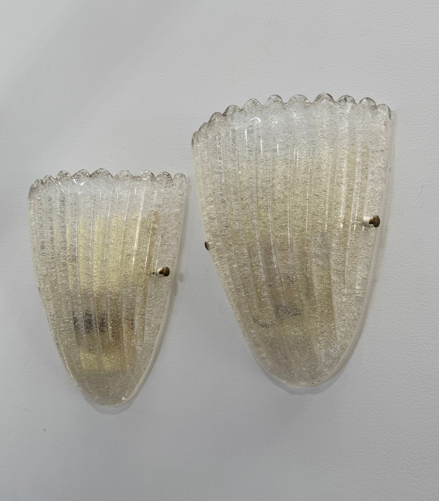 Pair of Murano Glass Wall Lights