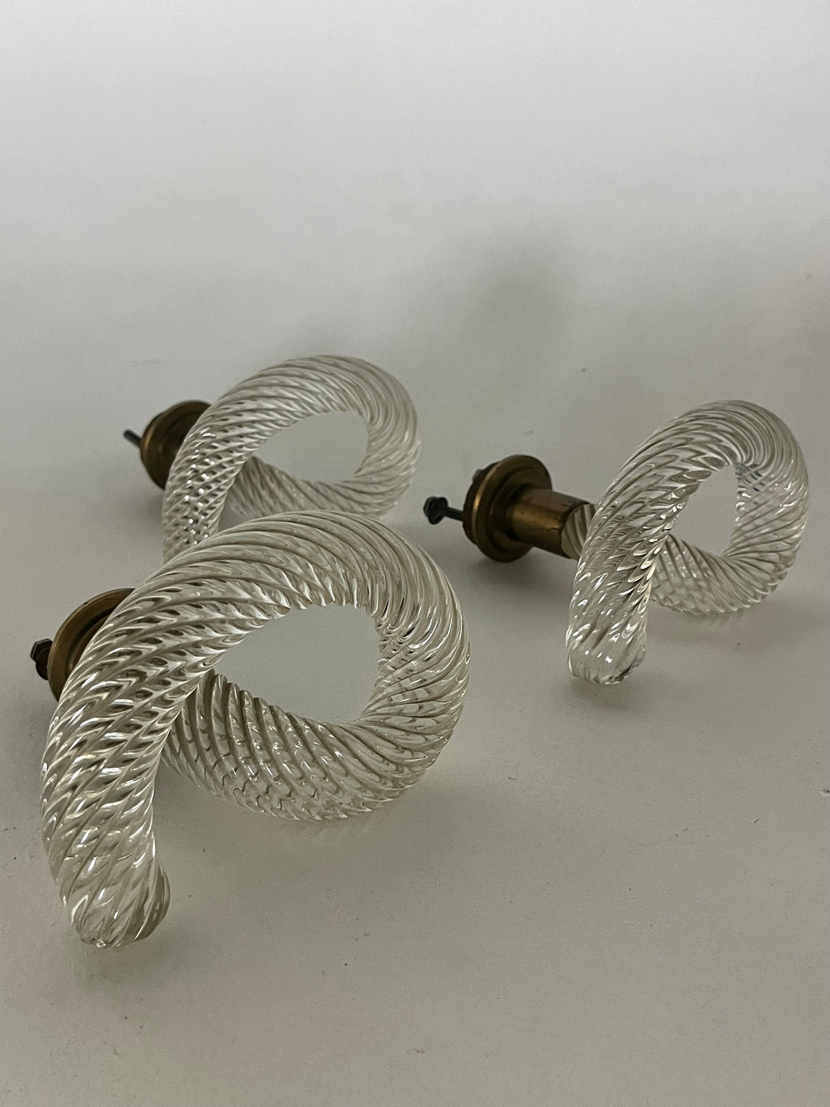 Murano Glass Coat Hook by Venini - Four Available