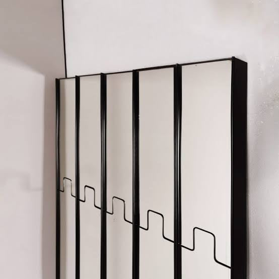 Vintage Gronda Mirror & Coat Rack by Luciano Bertoncini for Elco - 7 Panels Available