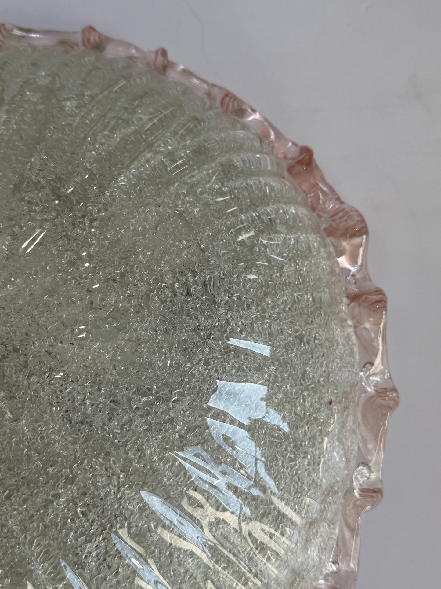 Vintage Murano Glass Flush Mount Ceiling Light