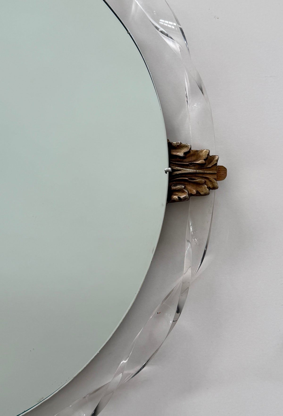 Vintage French Lucite Mirror