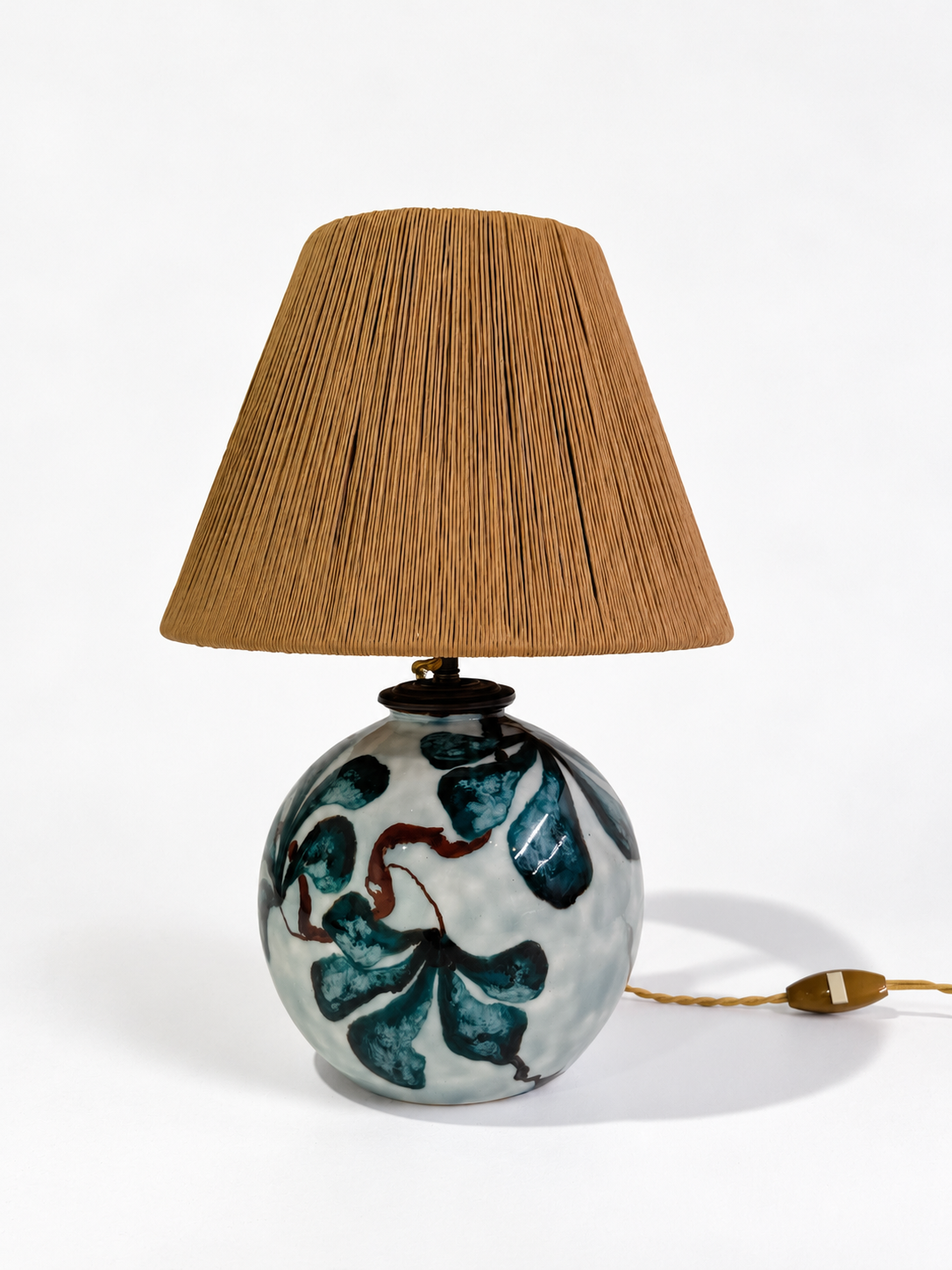 Vintage French Ceramic Lamp by Limoges