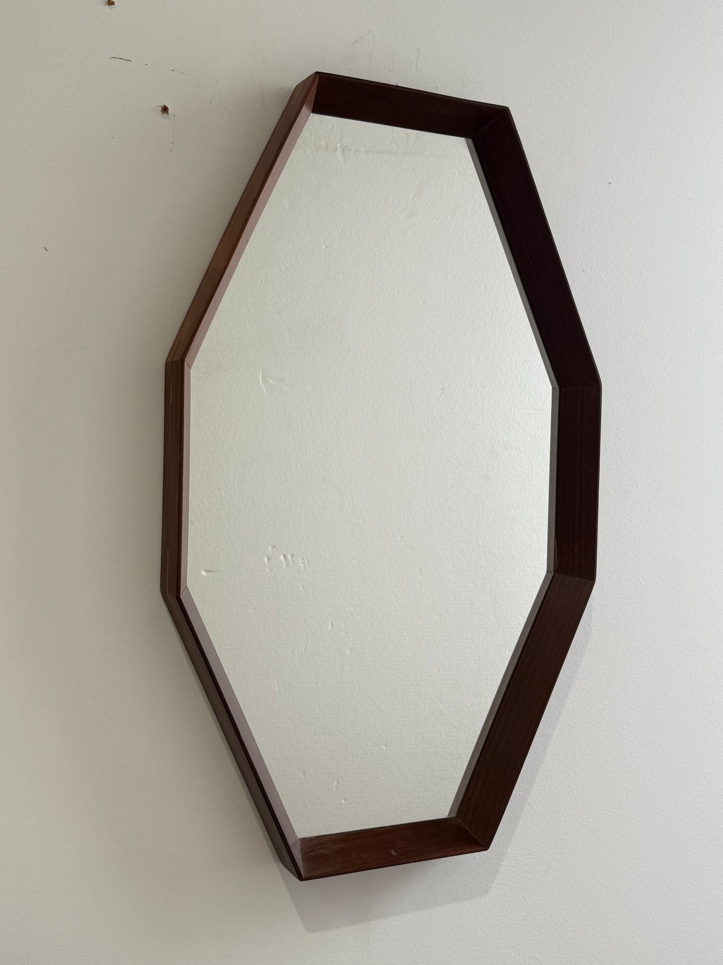 Italian Vintage Teak Mirror