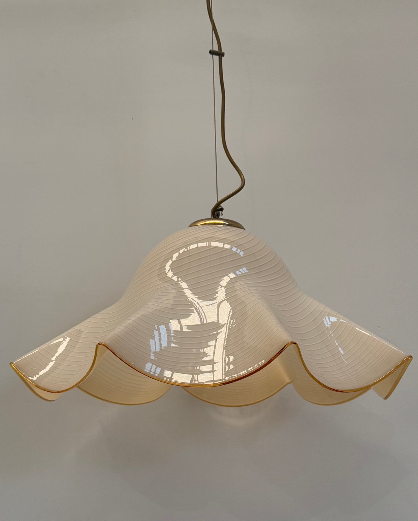 Murano Glass Swirl Handkerchief Pendant Light