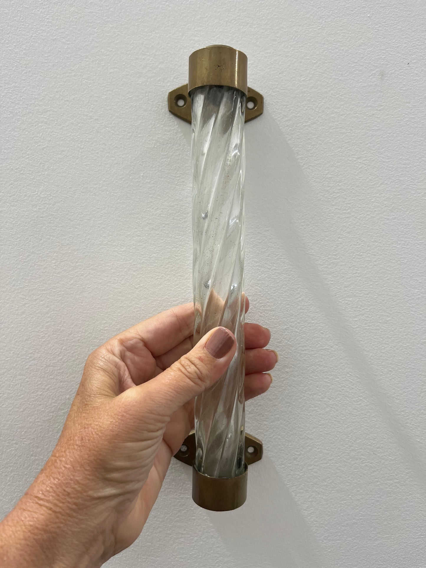 Italian Murano Glass Drawer/Door Pull 23.5cm