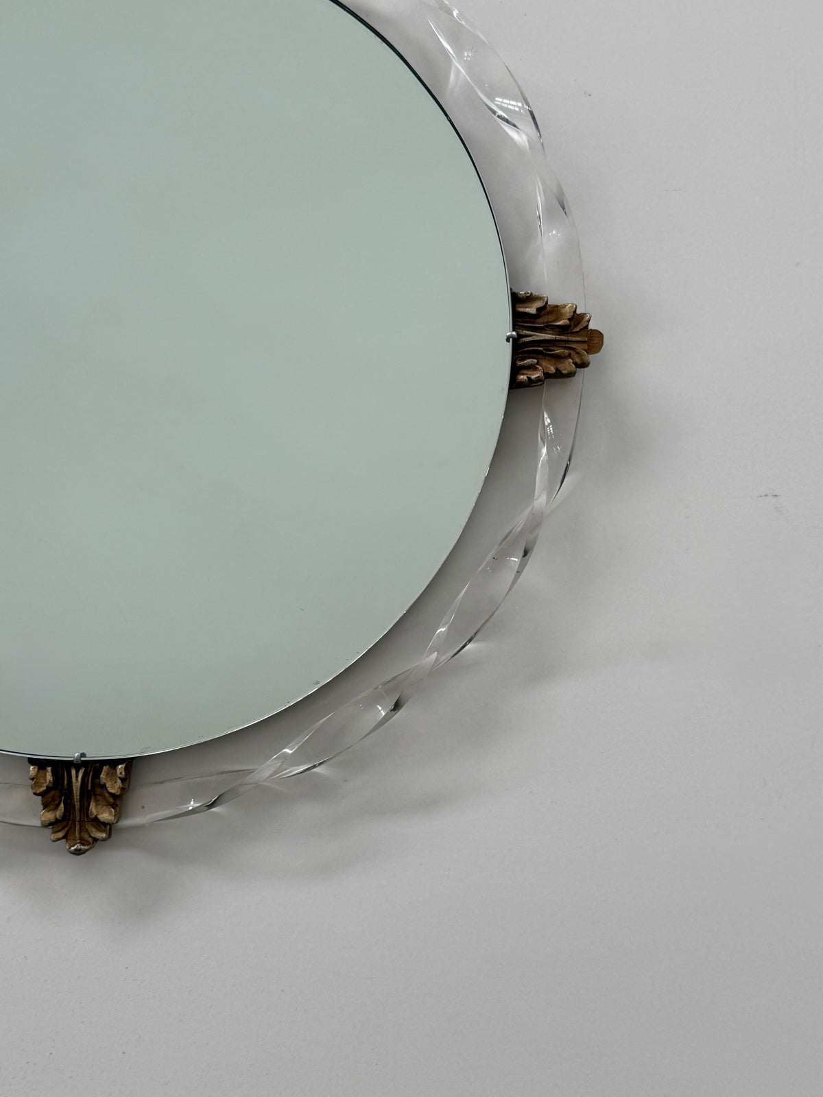 Vintage French Lucite Mirror
