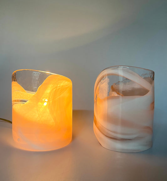 Pair of Murano Table Lamps by La Murrina
