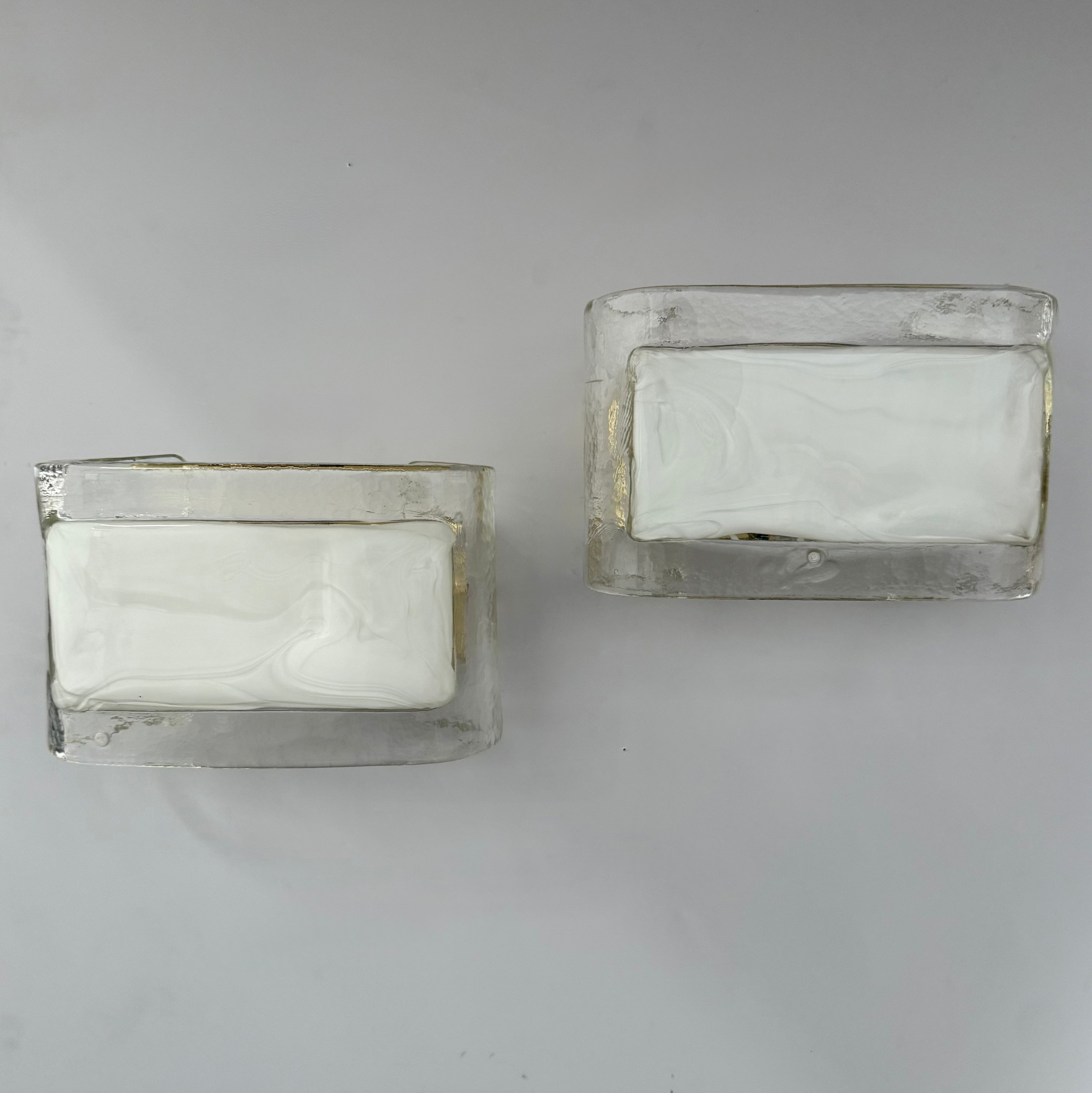 Pair of Murano Glass Wall Lights by La Murrina