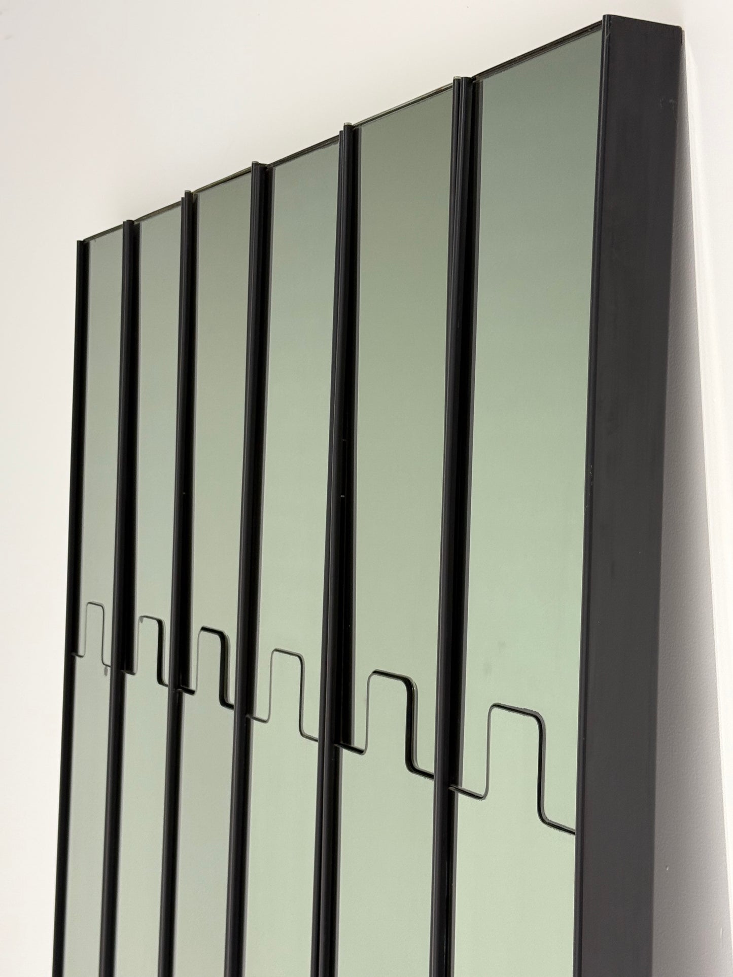 Vintage Gronda Mirror & Coat Rack by Luciano Bertoncini for Elco - 7 Panels Available