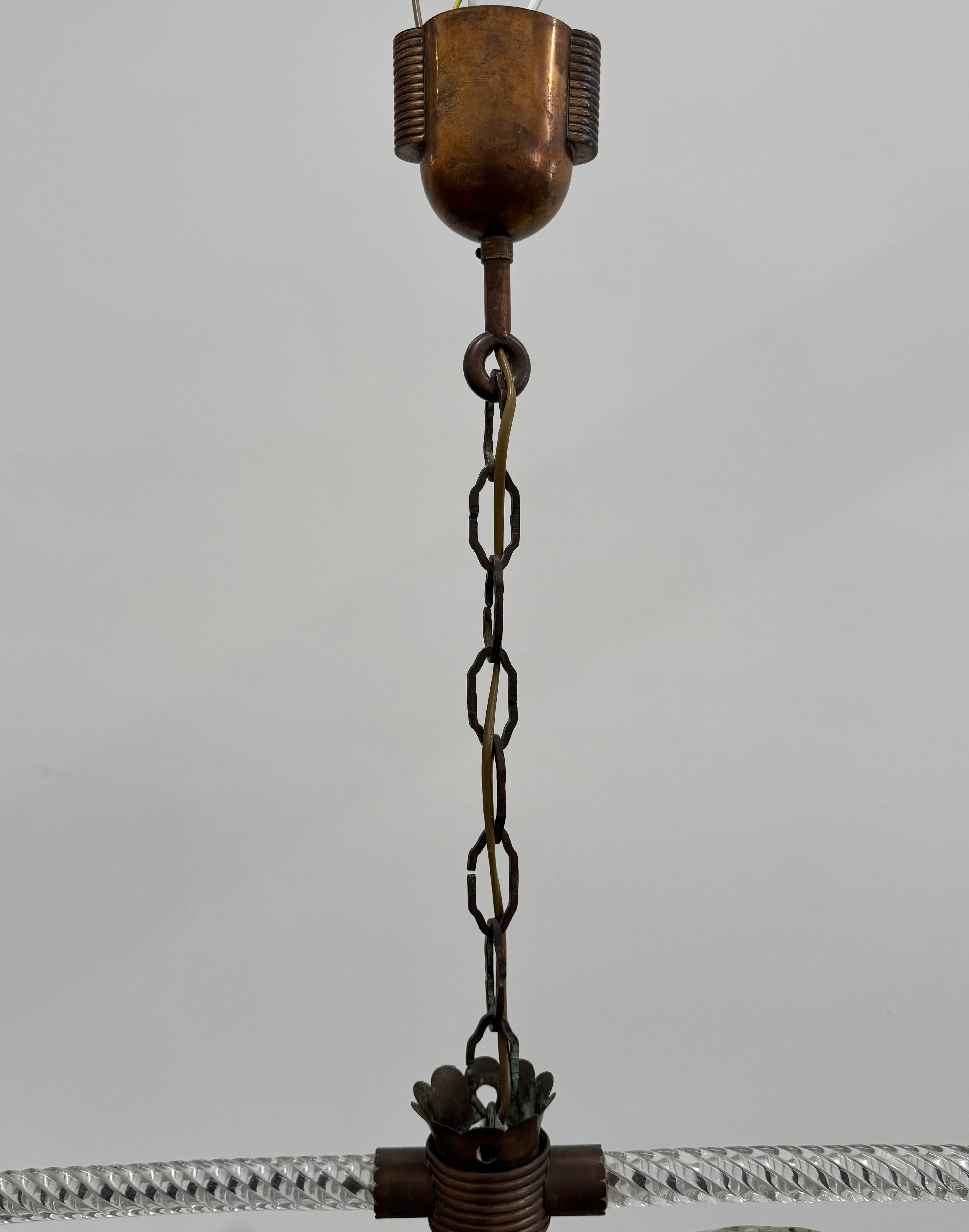 1940’s Barovier & Toso Murano Glass Pendant