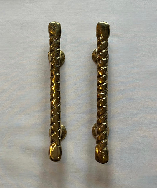 Pair of 1970’s Brass Handles by David Marshall - 2 sets available