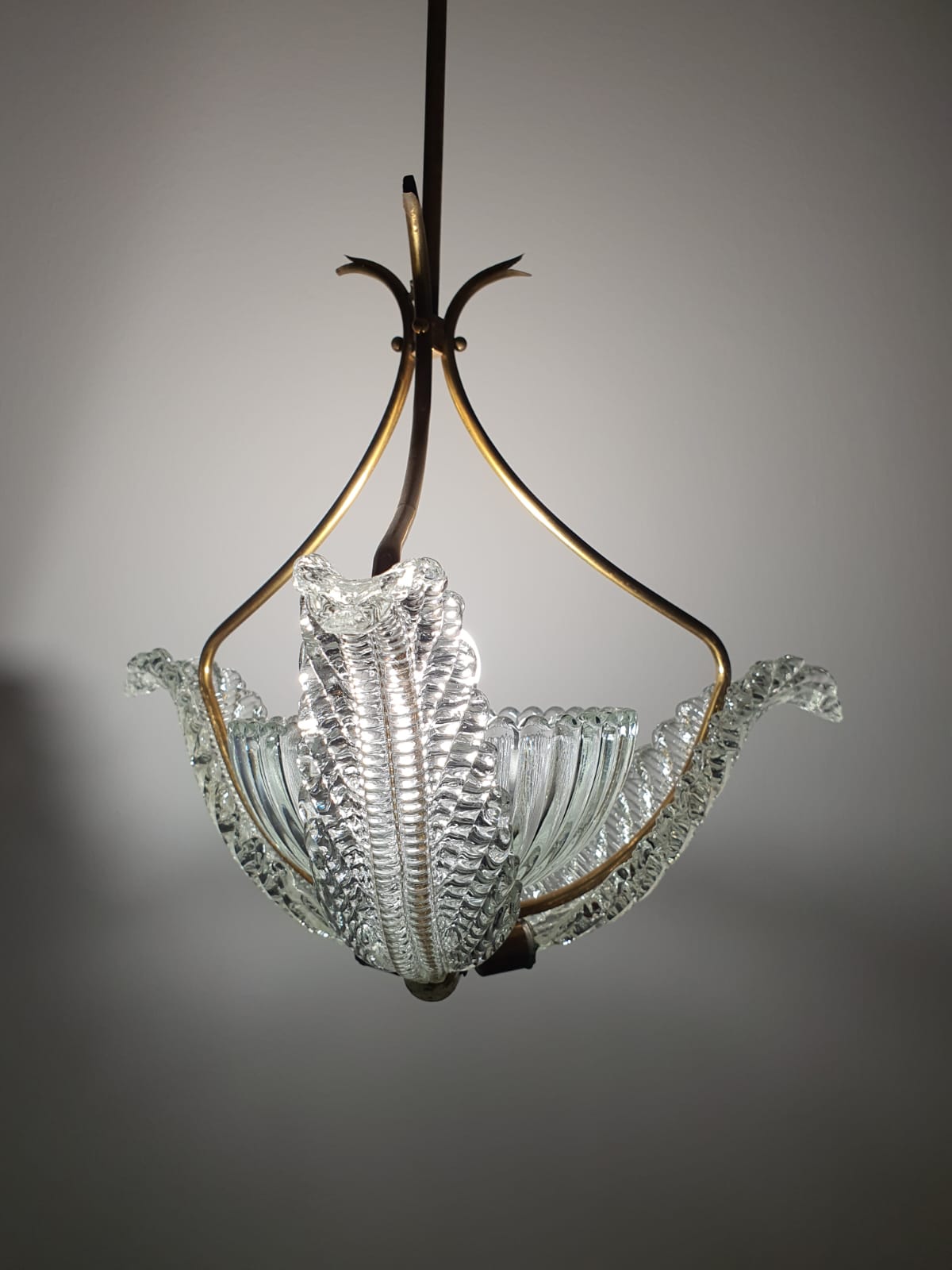 1940’s Barovier & Toso Murano Glass Pendant