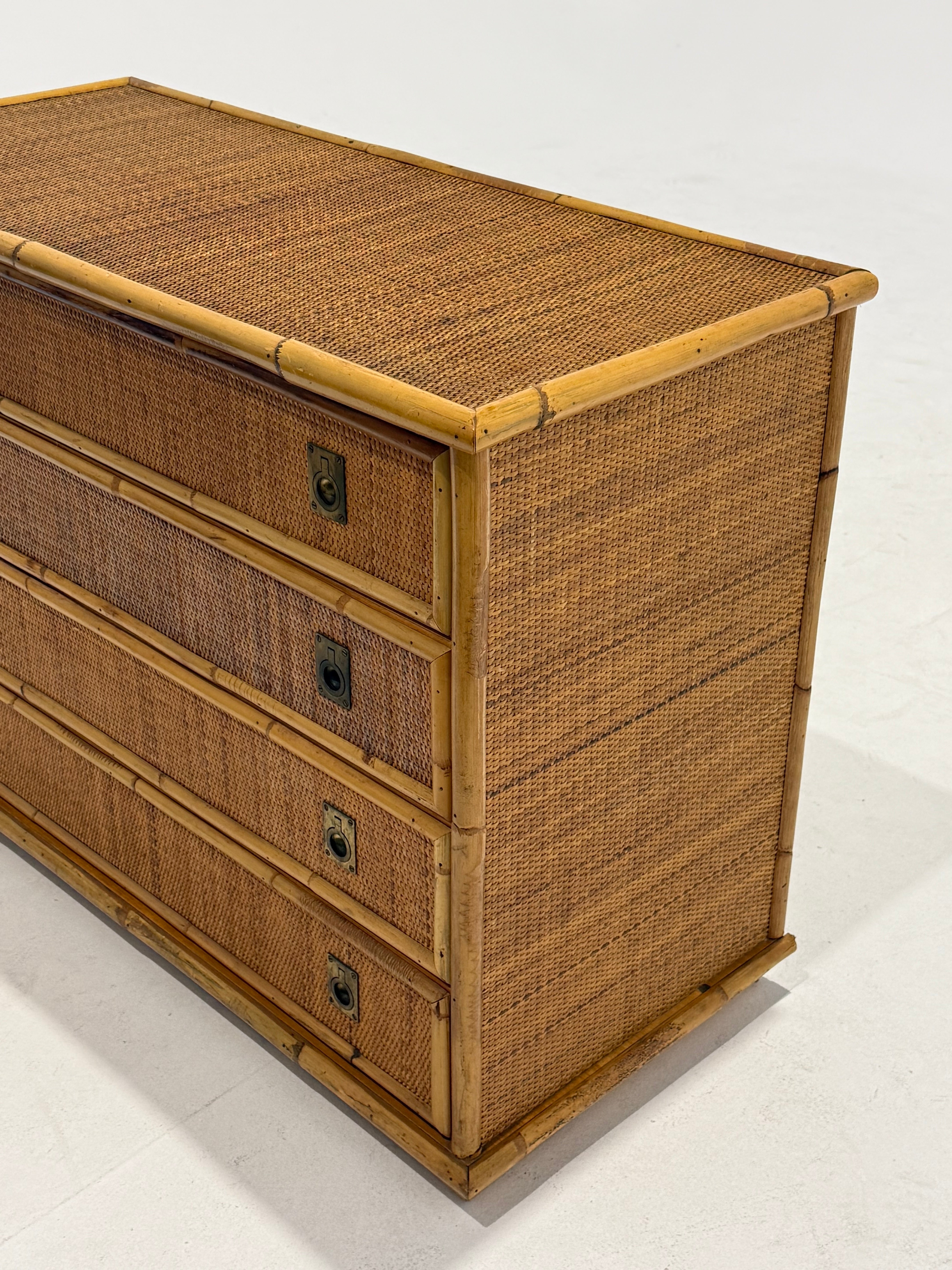 Italian Bamboo Drawers by Dal Vera