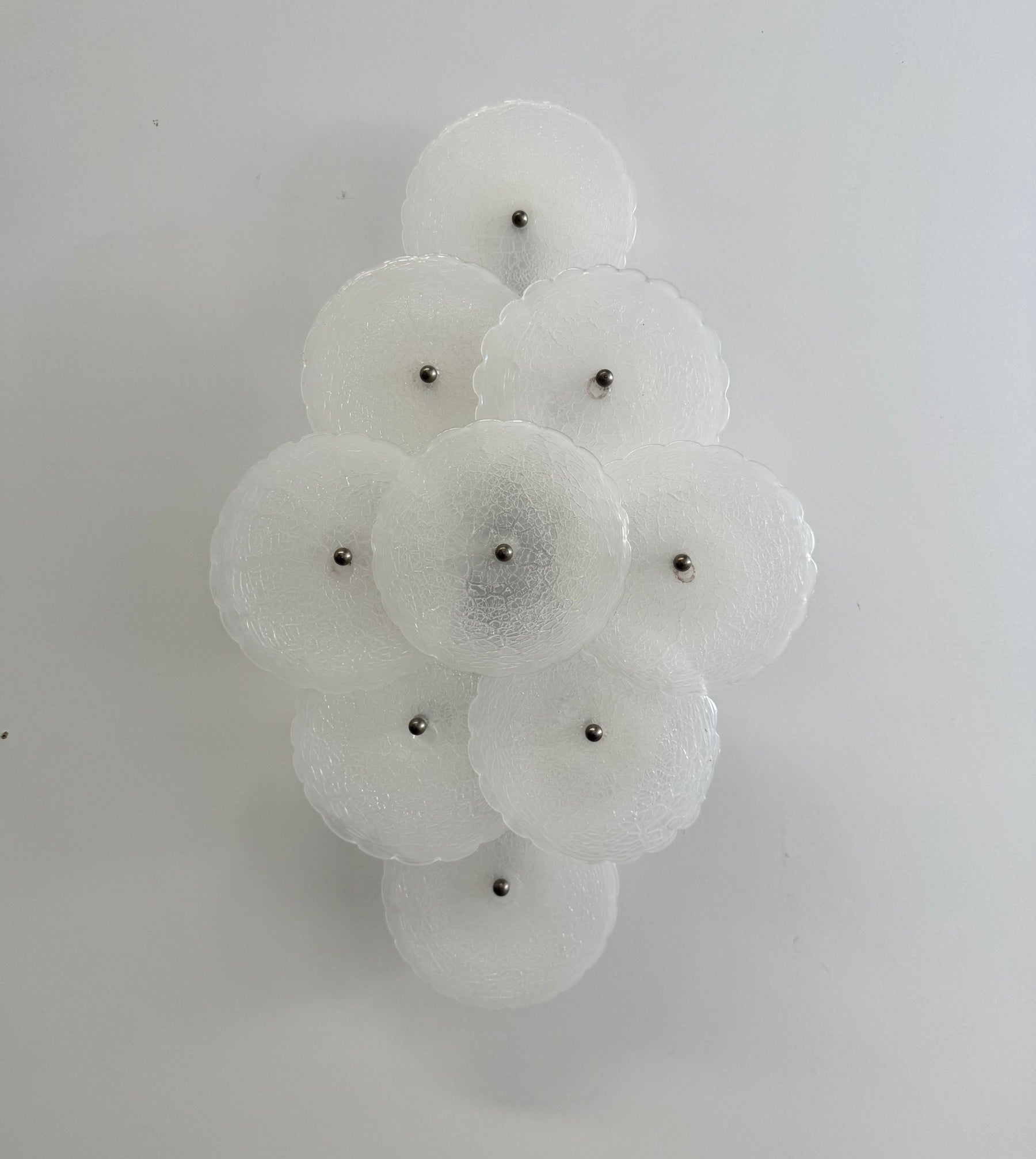 Vintage Murano Glass Wall Light, Vistosi - Two Available