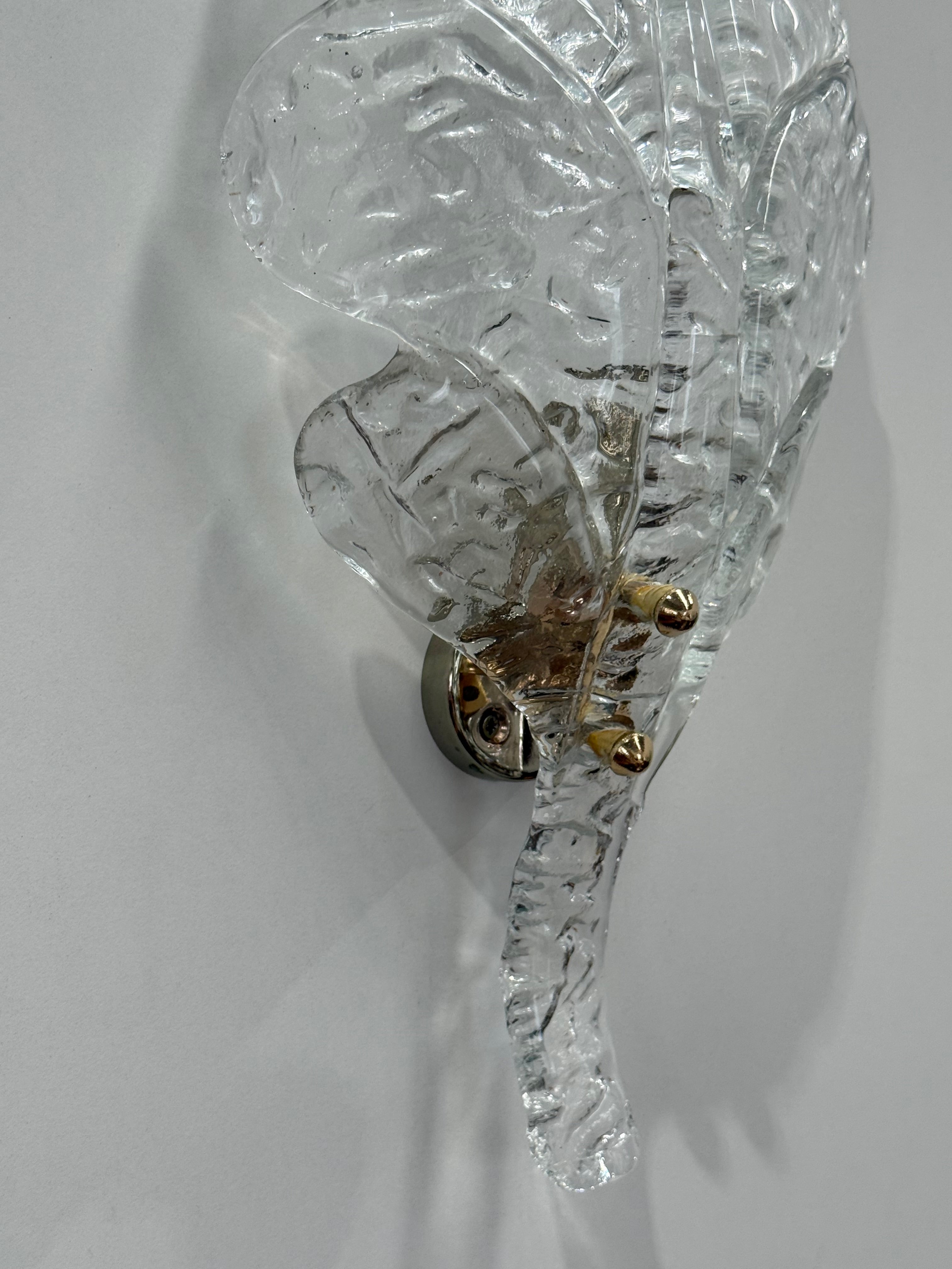 Murano Glass Leaf Wall Light