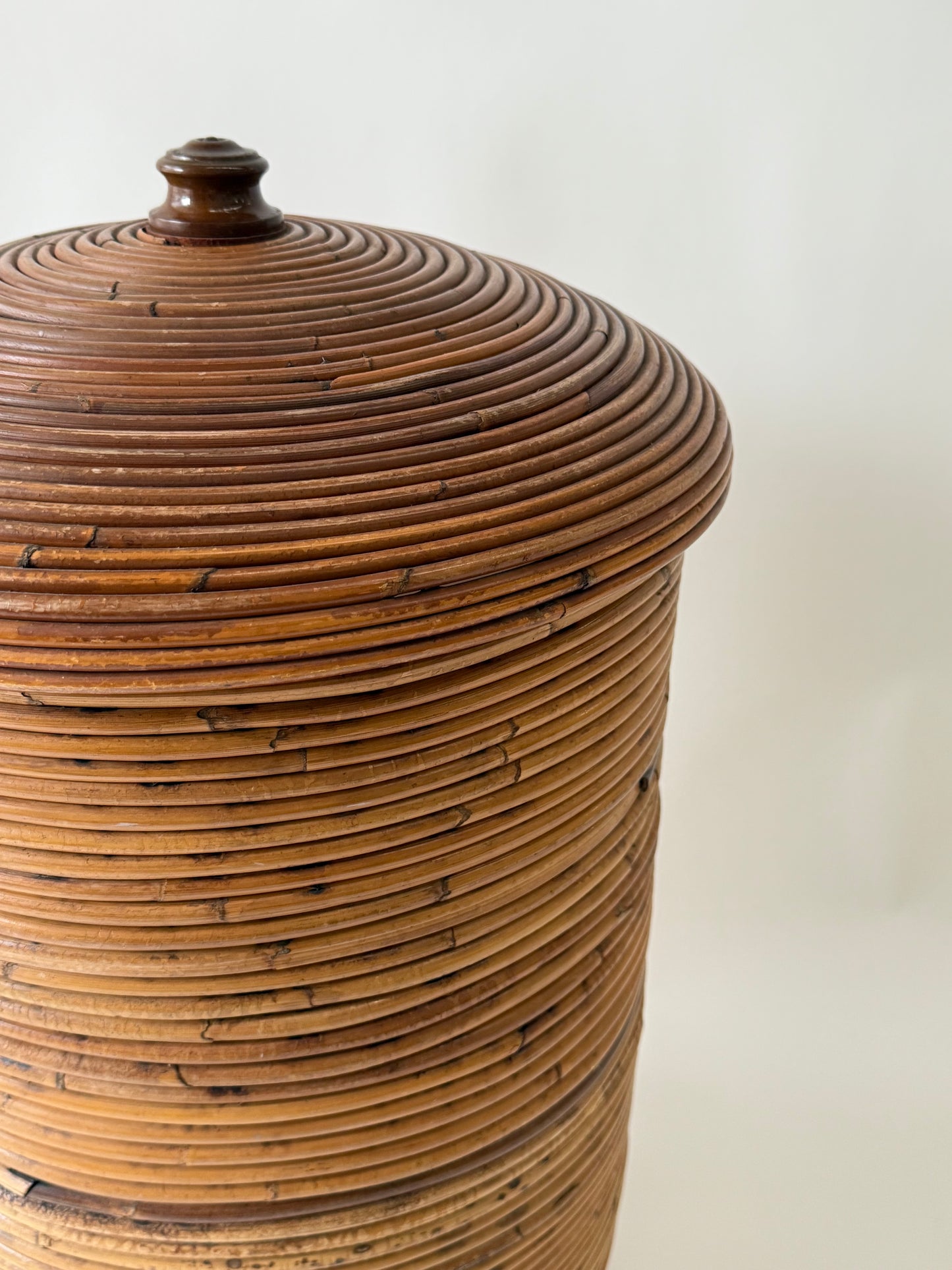 Italian Pencil Reed Bamboo Basket