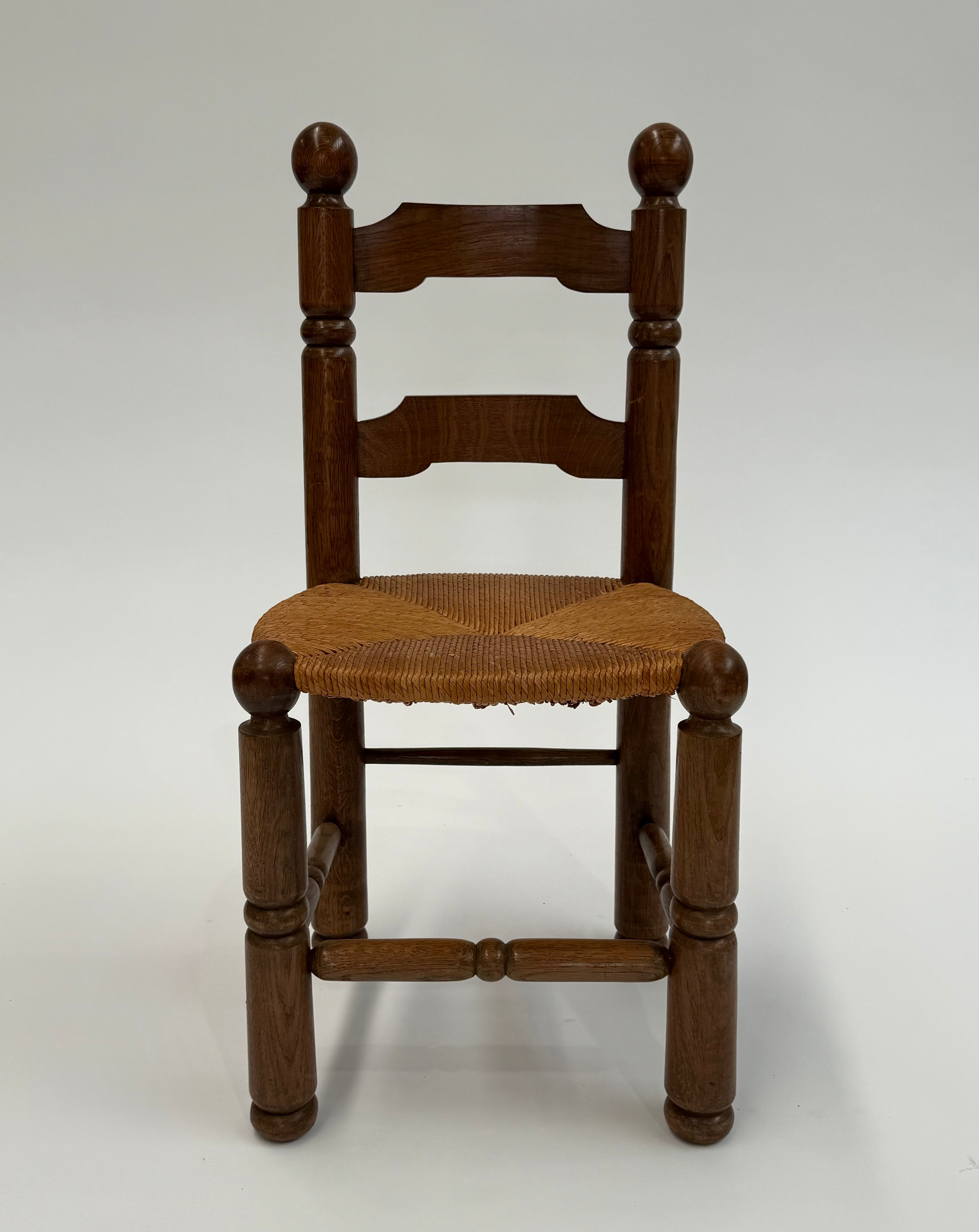 French Brutalist Chair by Charles Dudouyt