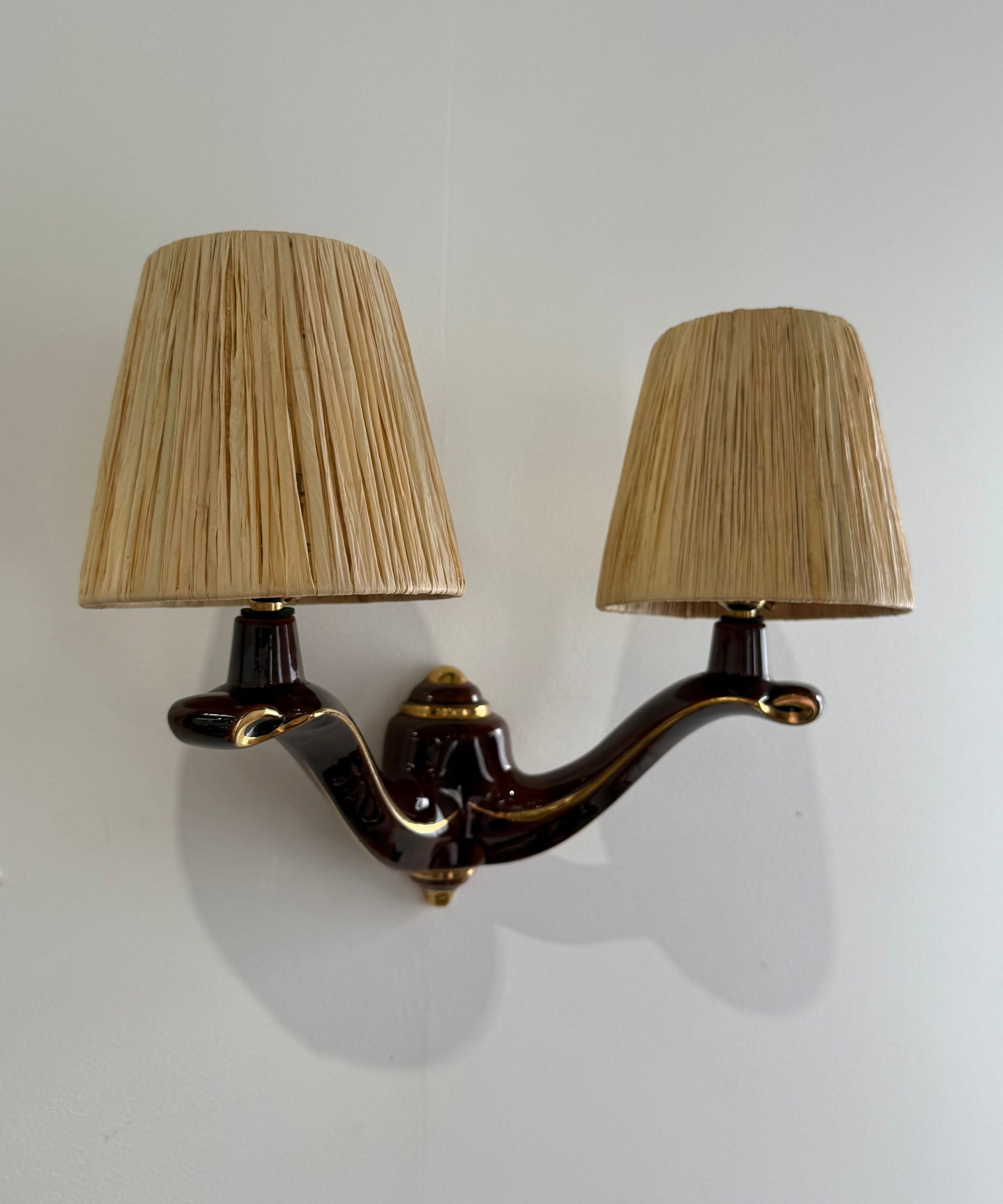 1950’s French Ceramic Wall Light