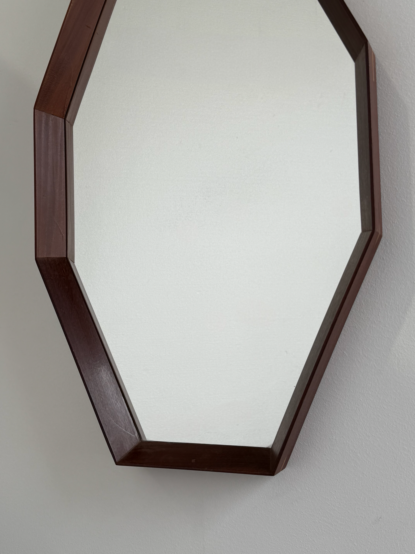 Italian Vintage Teak Mirror