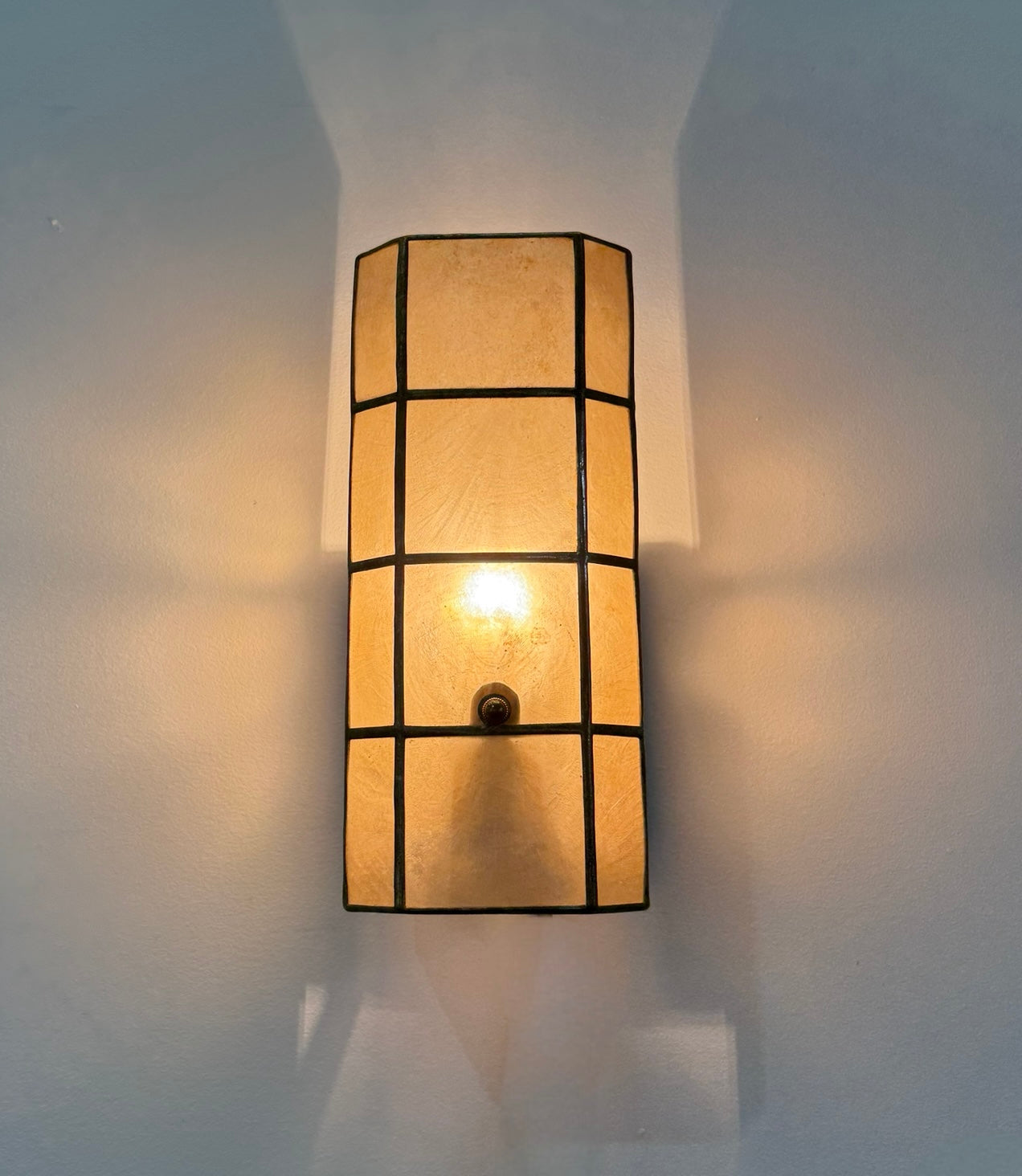 Pair of Mother of Pearl Wall Lights