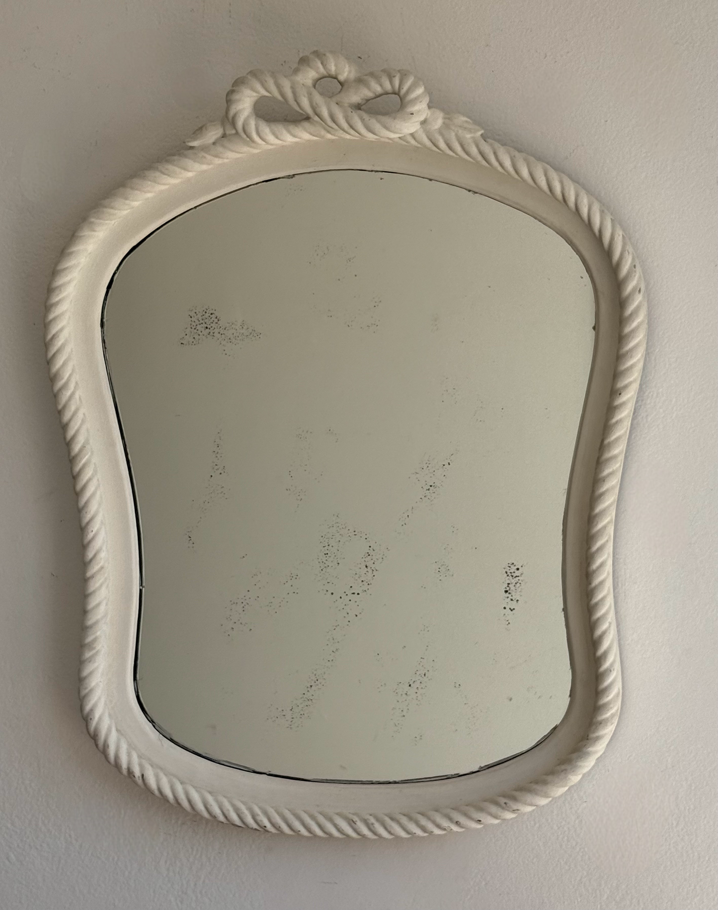 French Handmade Plaster Rope Mirror
