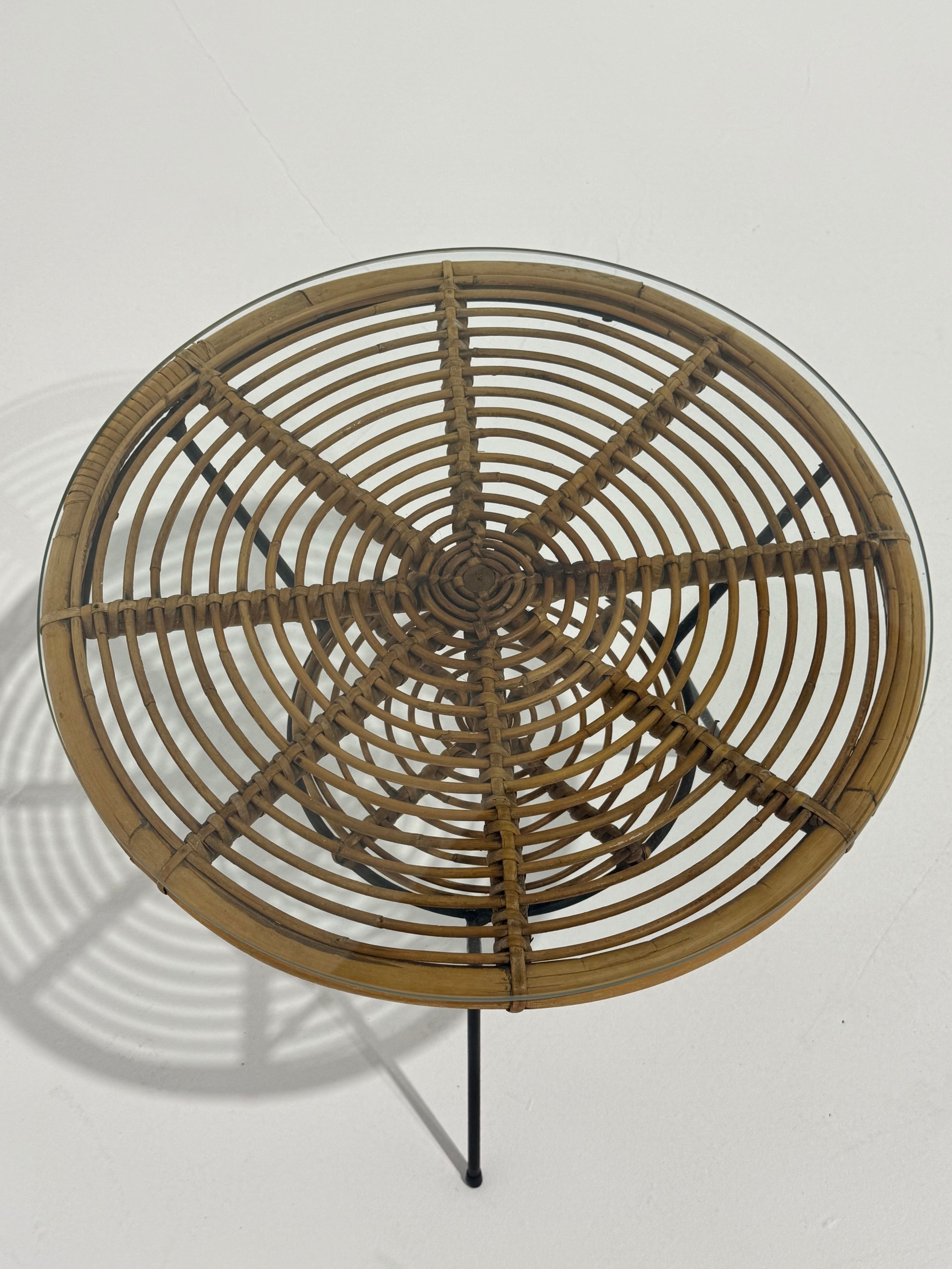 1960’s Italian Bamboo Side Table