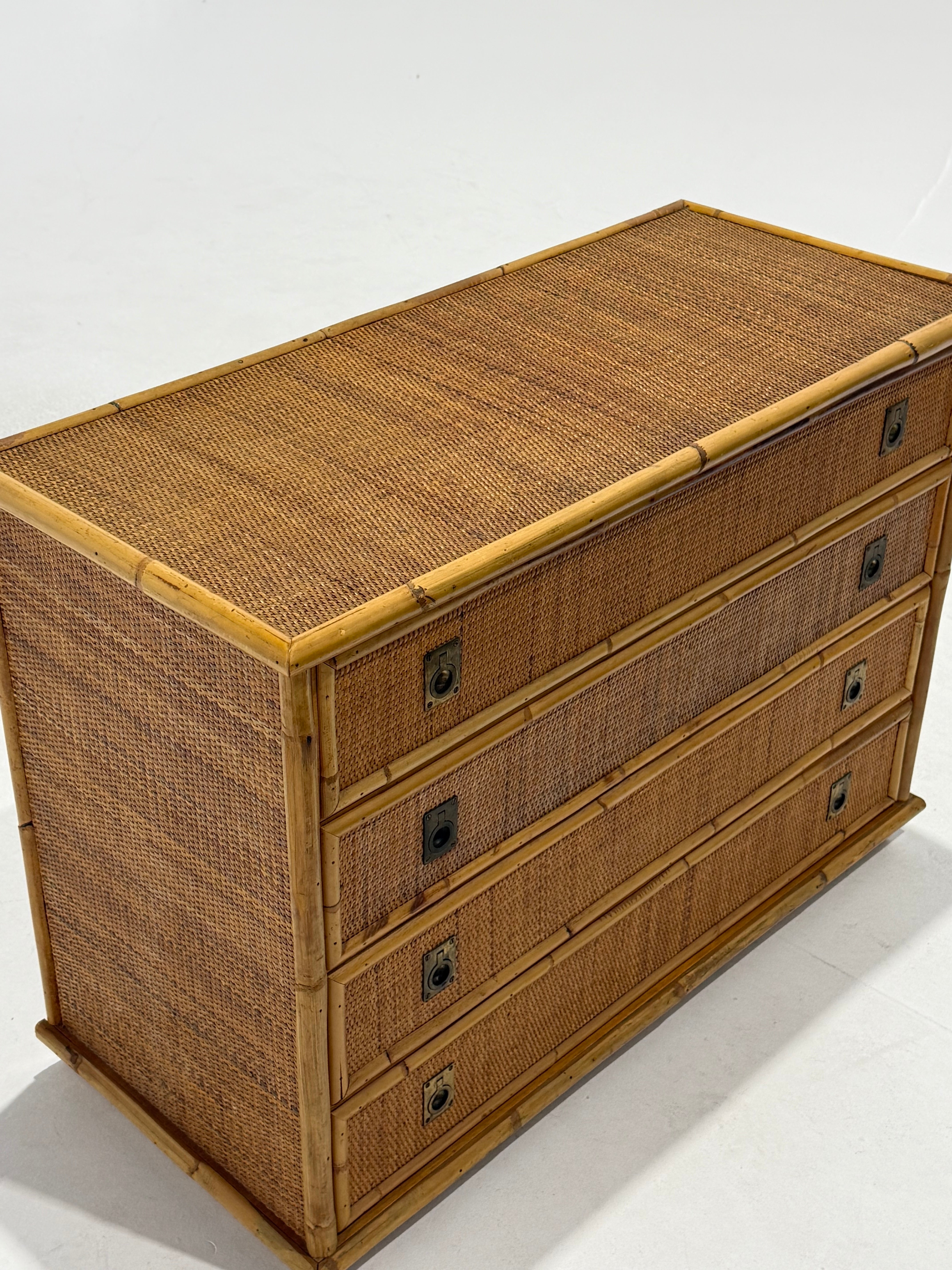 Italian Bamboo Drawers by Dal Vera