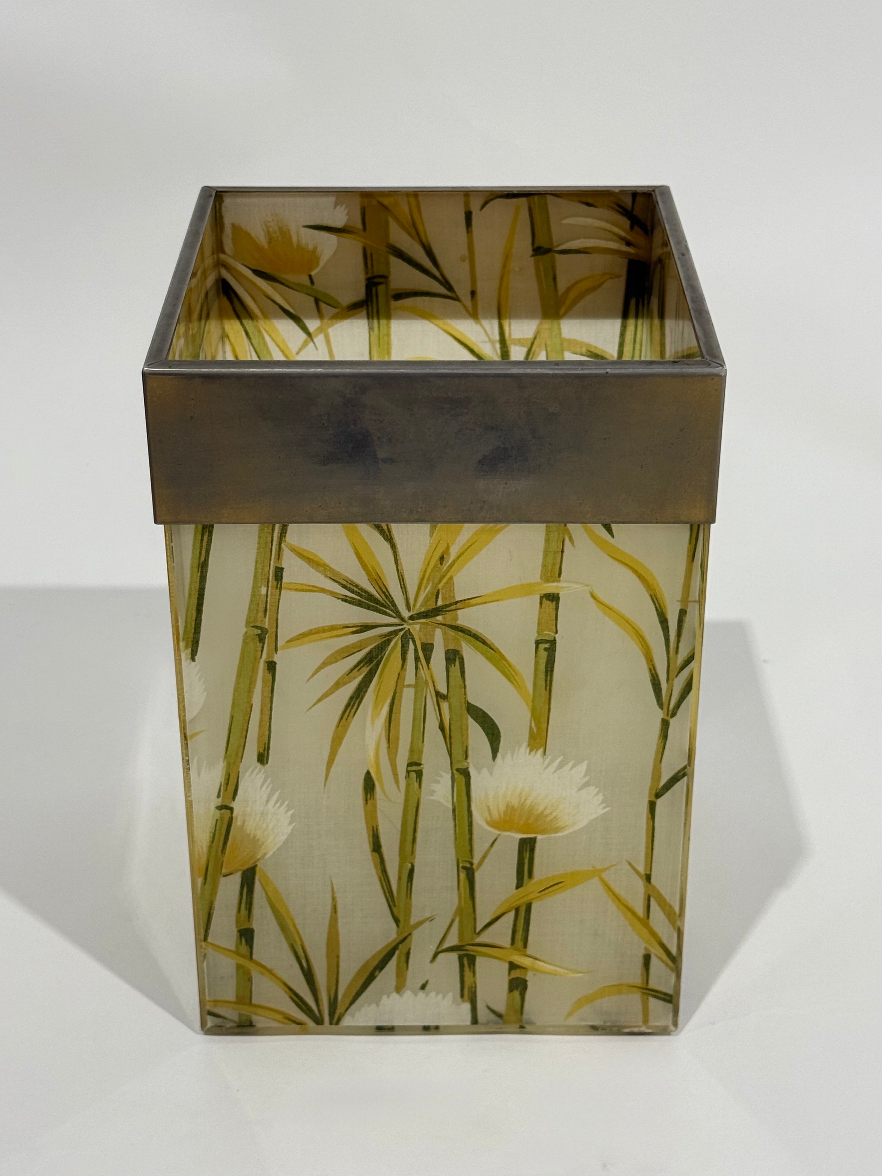 Vintage Italian Perspex Basket