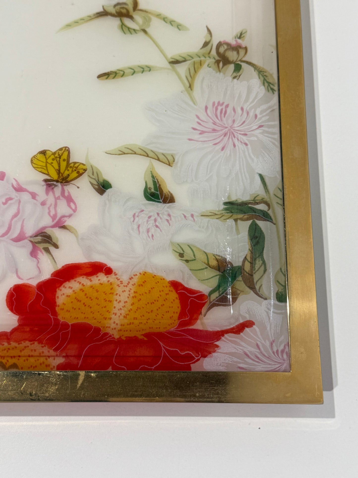 Italian Floral Perspex Tray