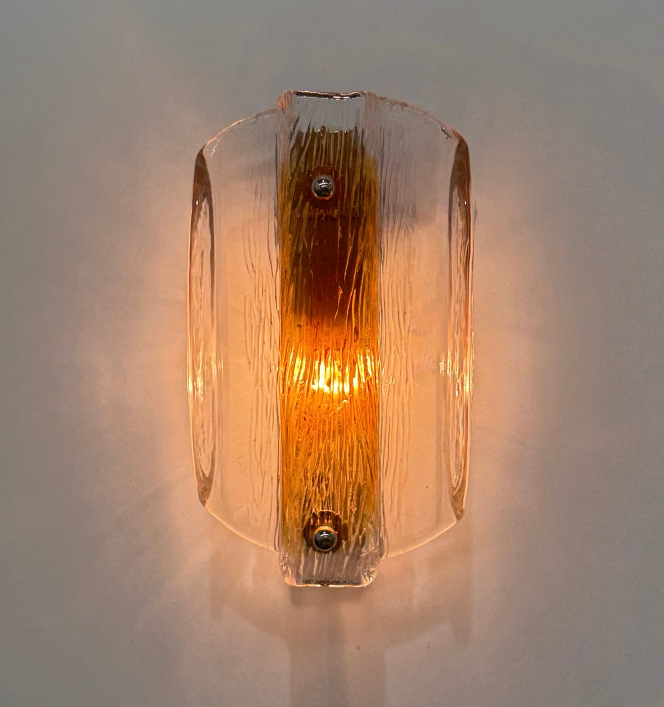 1970’s Murano Wall Light by Mazzega - Six Available