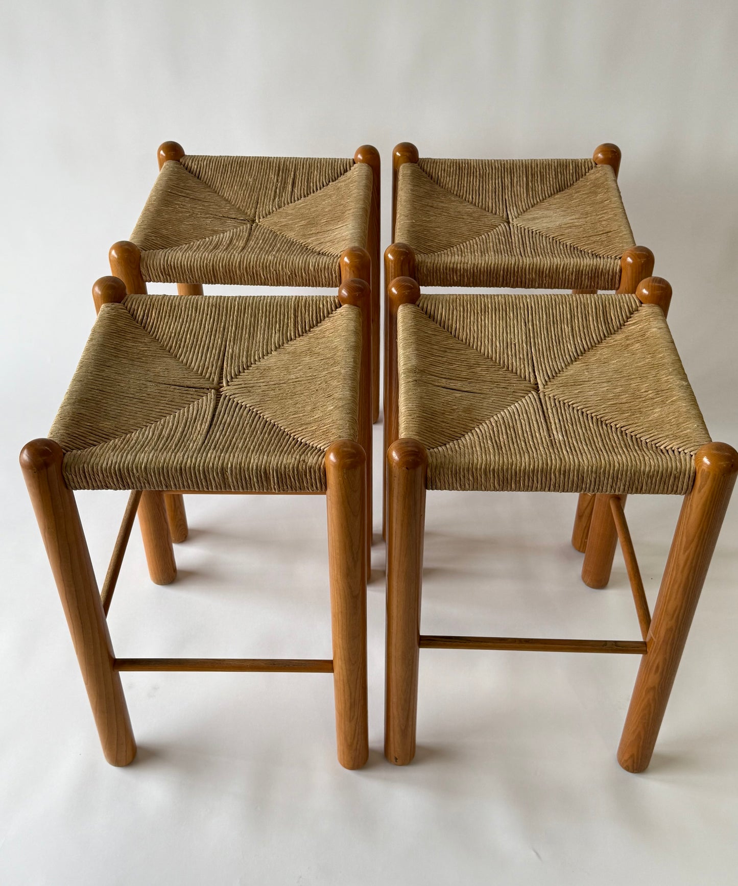 Vintage Rush Stool In The Style Of Perriand - Two Available