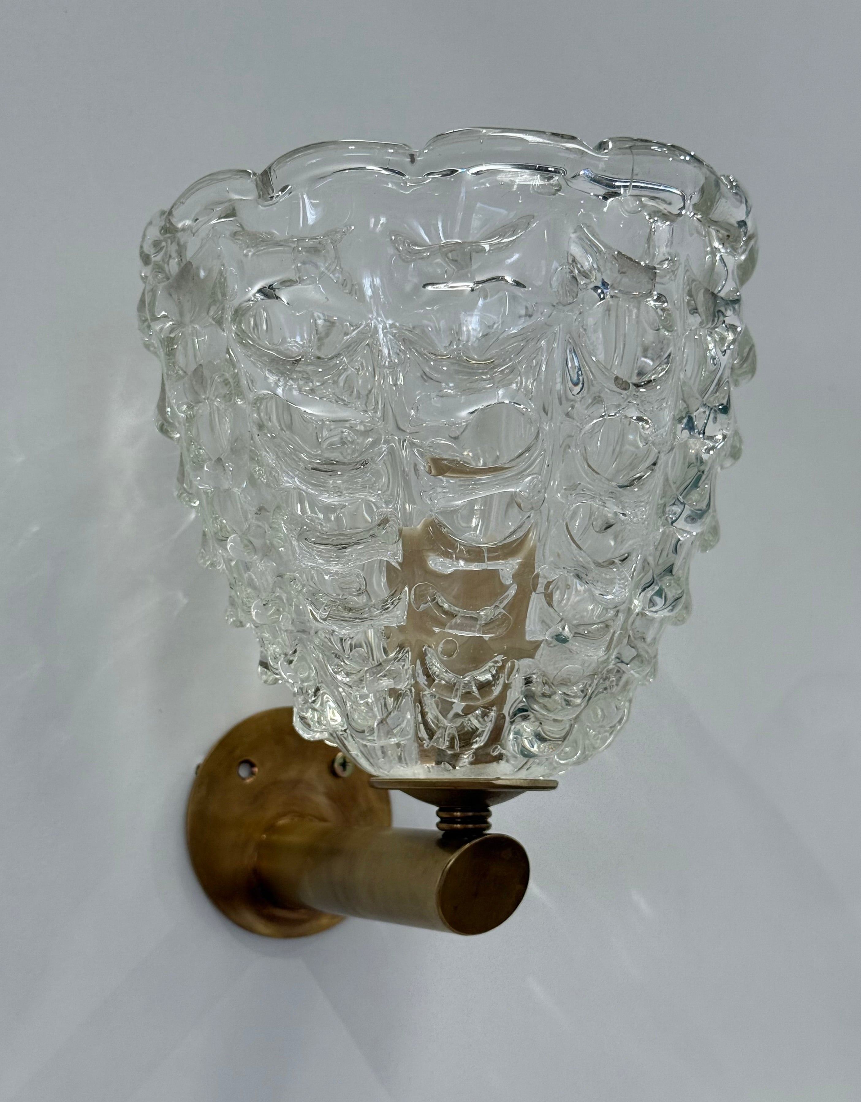 Vintage Draped Murano Wall Light by Barovier