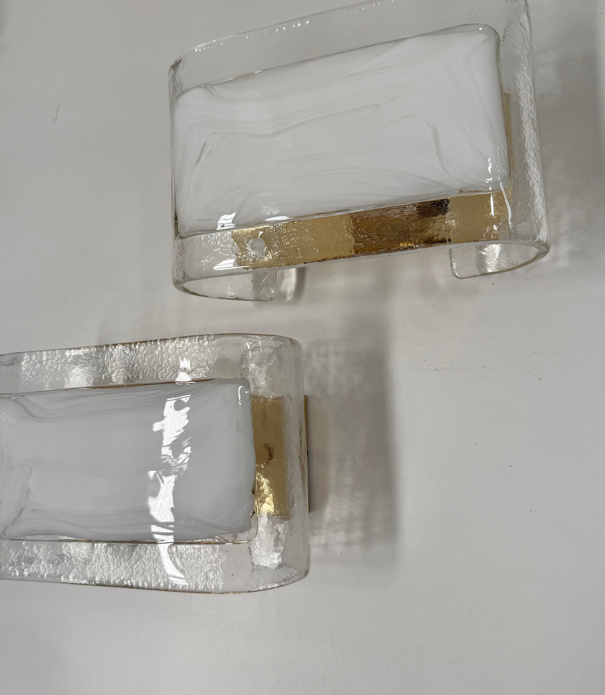 Pair of Murano Glass Wall Lights by La Murrina