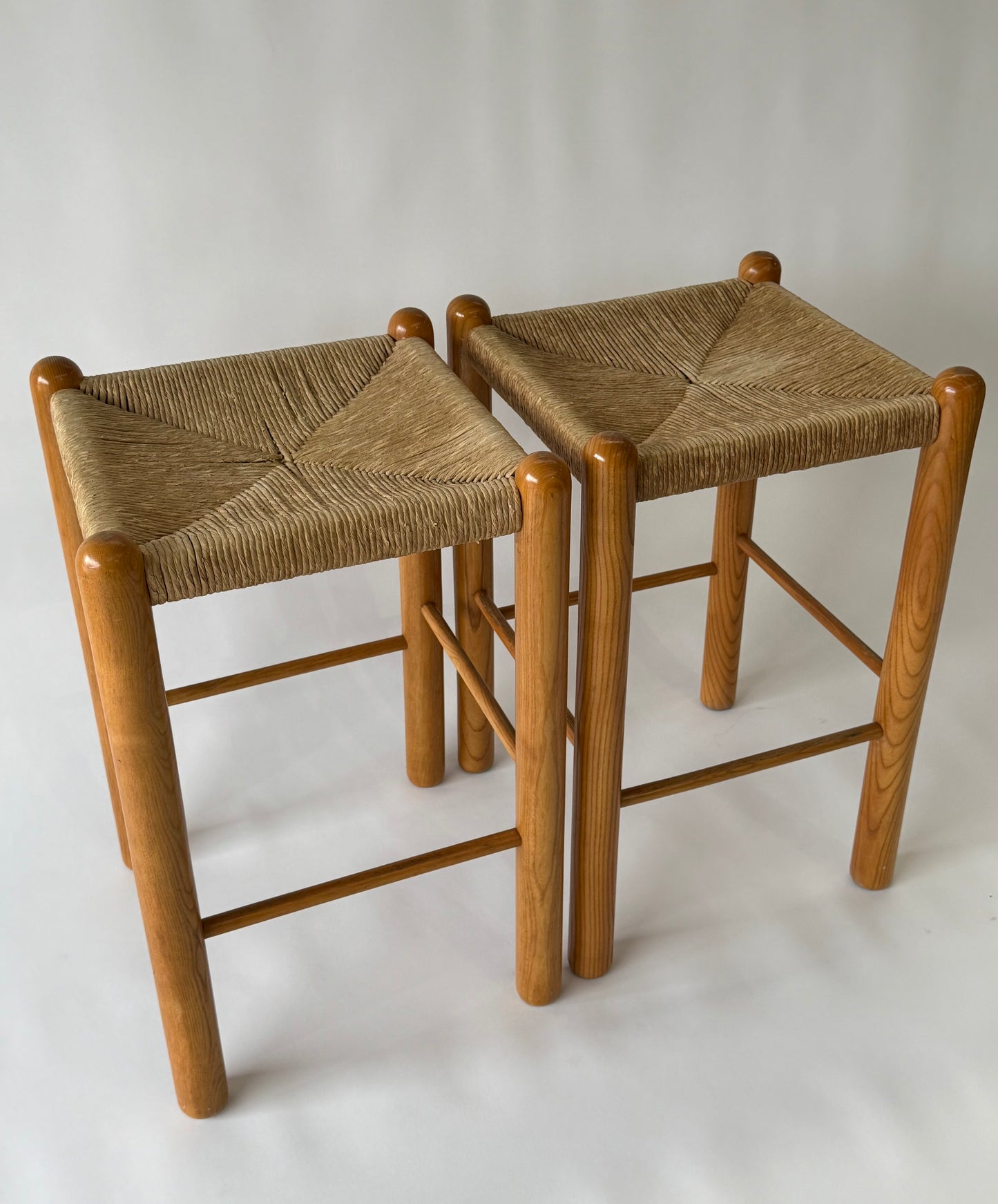 Vintage Rush Stool In The Style Of Perriand - Two Available