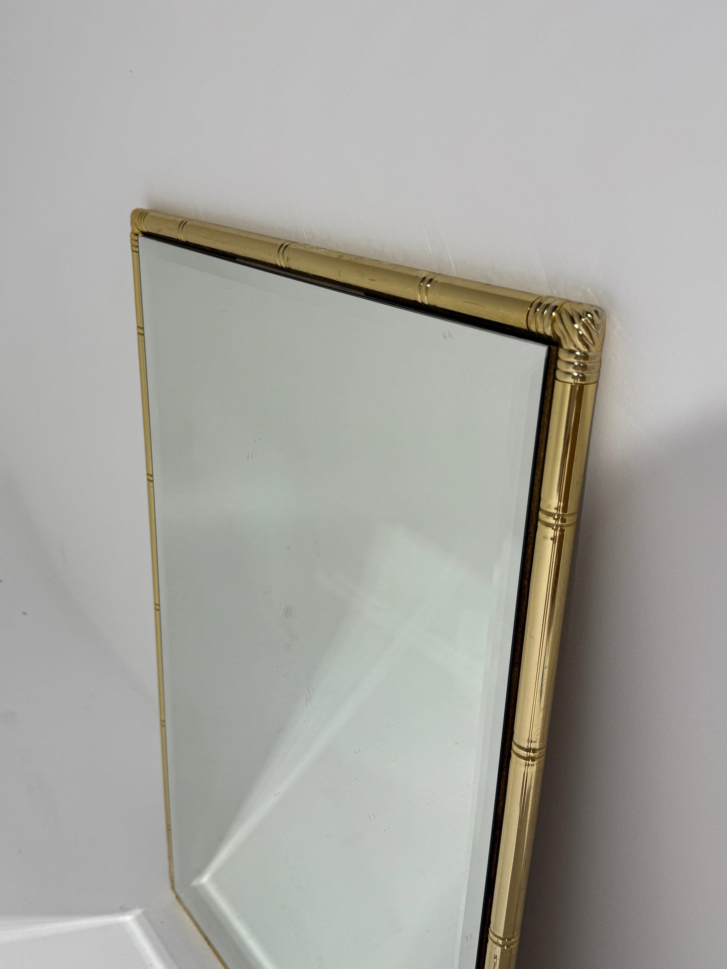 Vintage Italian Brass Mirror