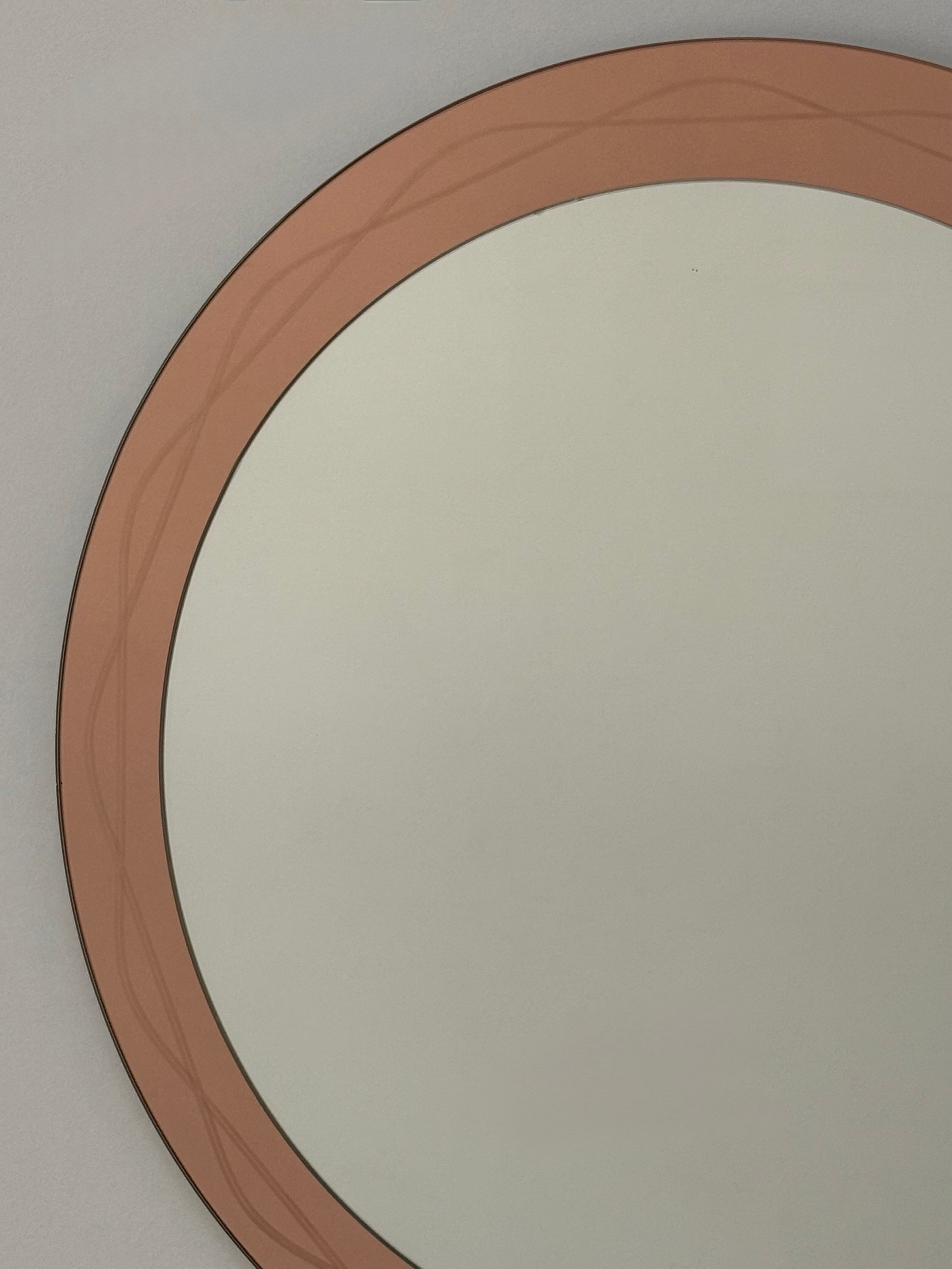 1950’s Italian Etched Glass Mirror