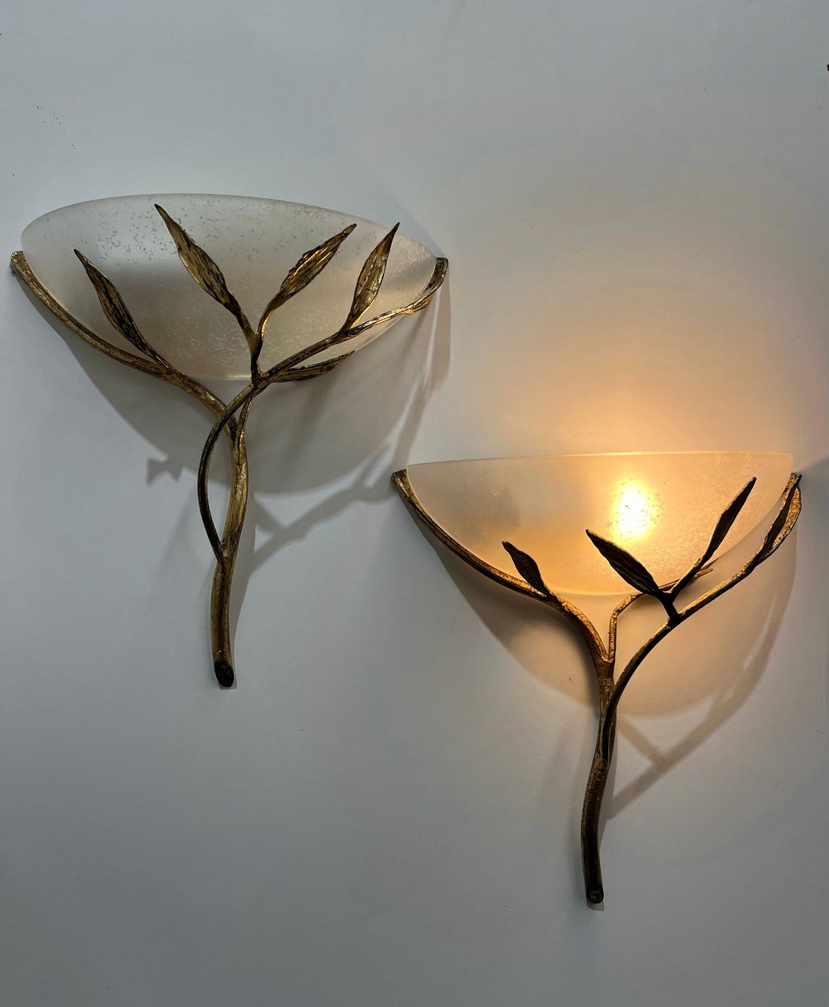 Italian Bronze Wall Light by Banci Firenze