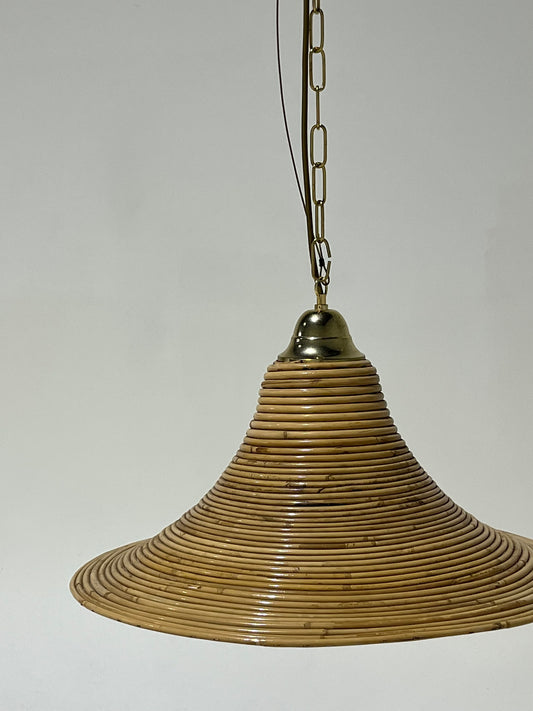 Vintage Italian Bamboo Pendant - Two Available
