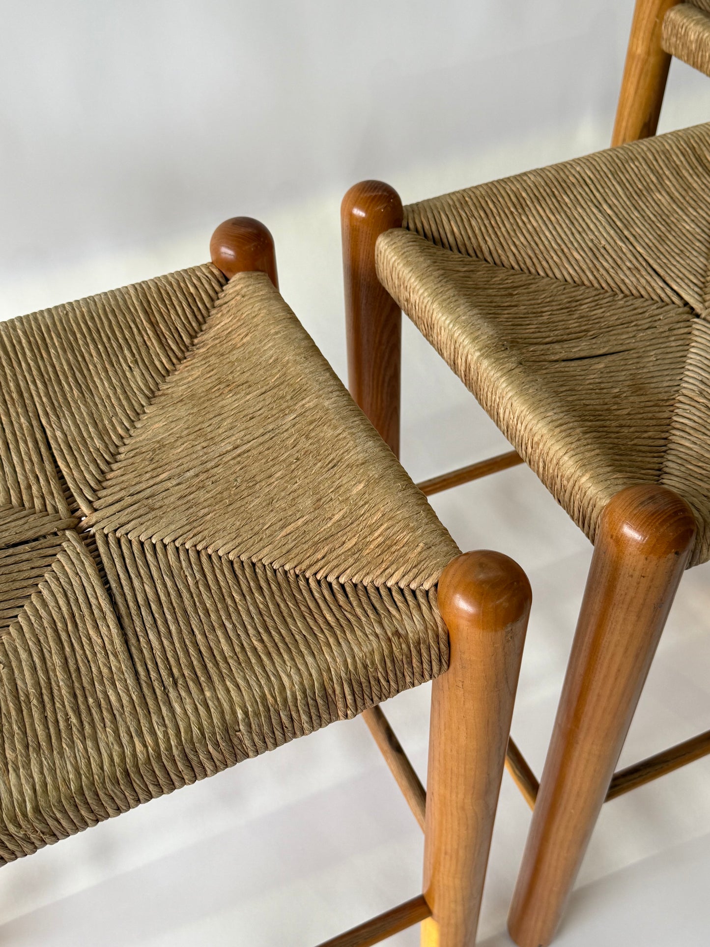 Vintage Rush Stool In The Style Of Perriand - Two Available