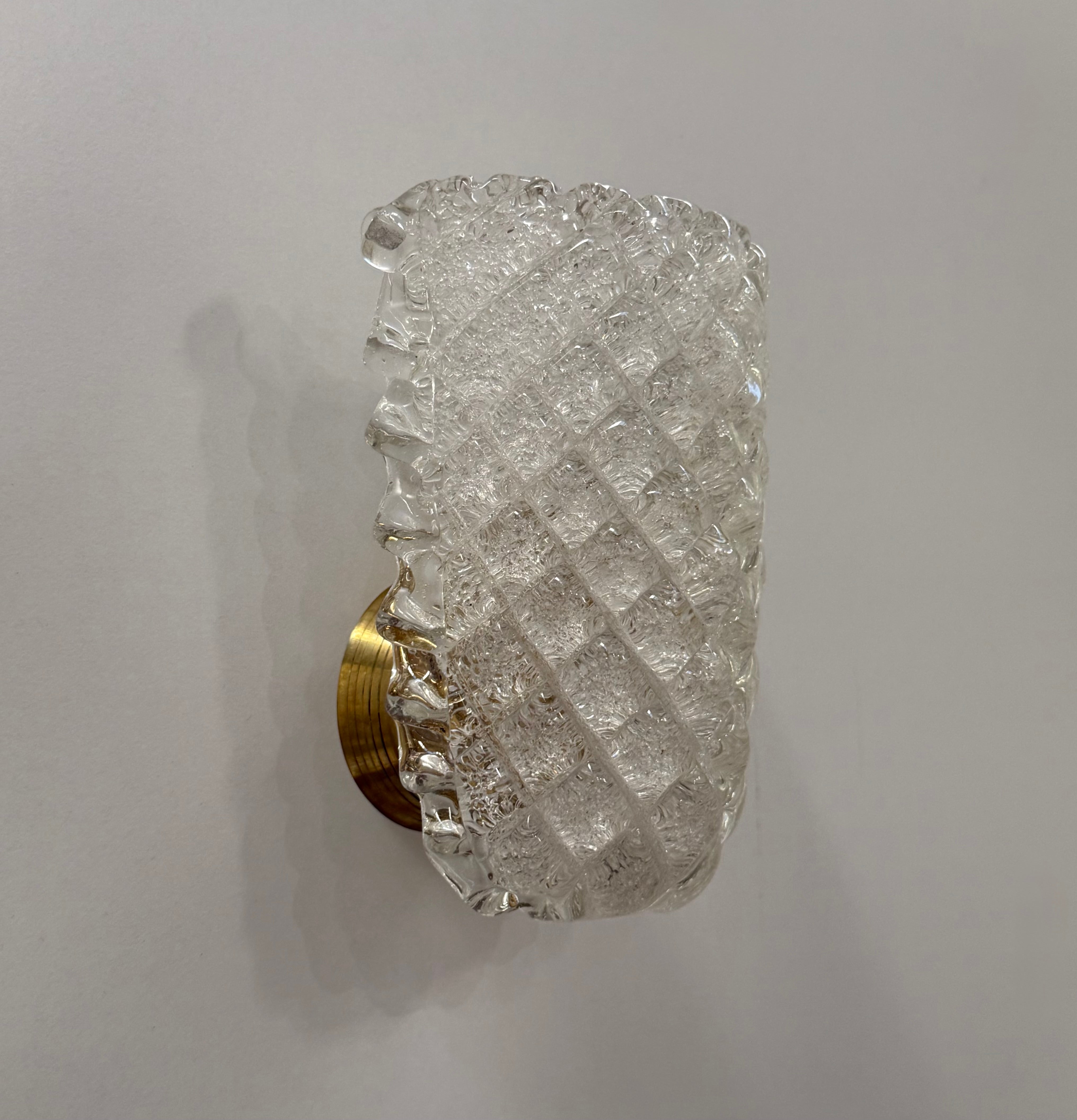 Murano Glass Wall Light by Barovier