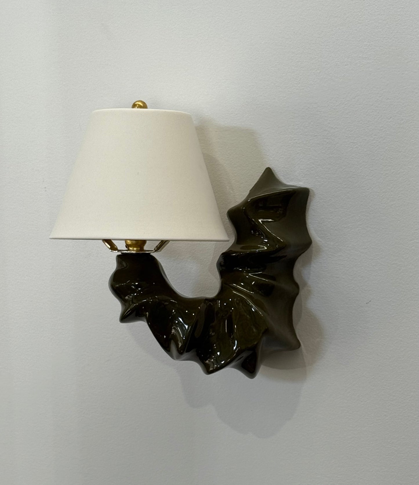 ARCO Ceramic Wall Light - Forest Green