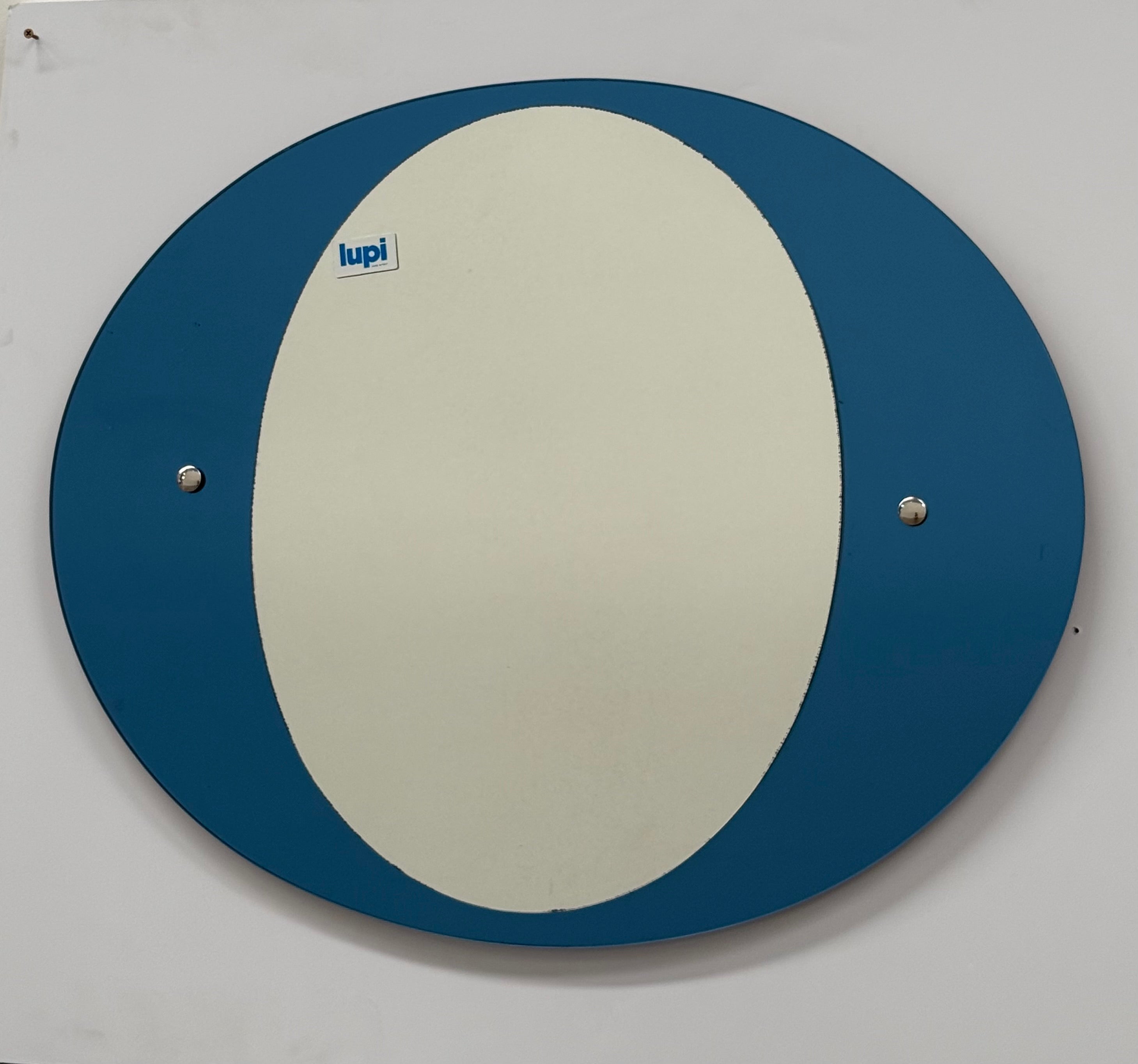 1970’s Italian Glass Mirror by Lupi Cristal